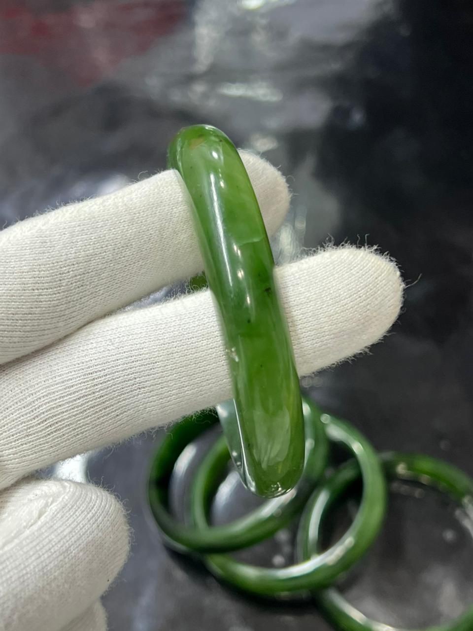 Nephrite Bangle Handmade Jellewery