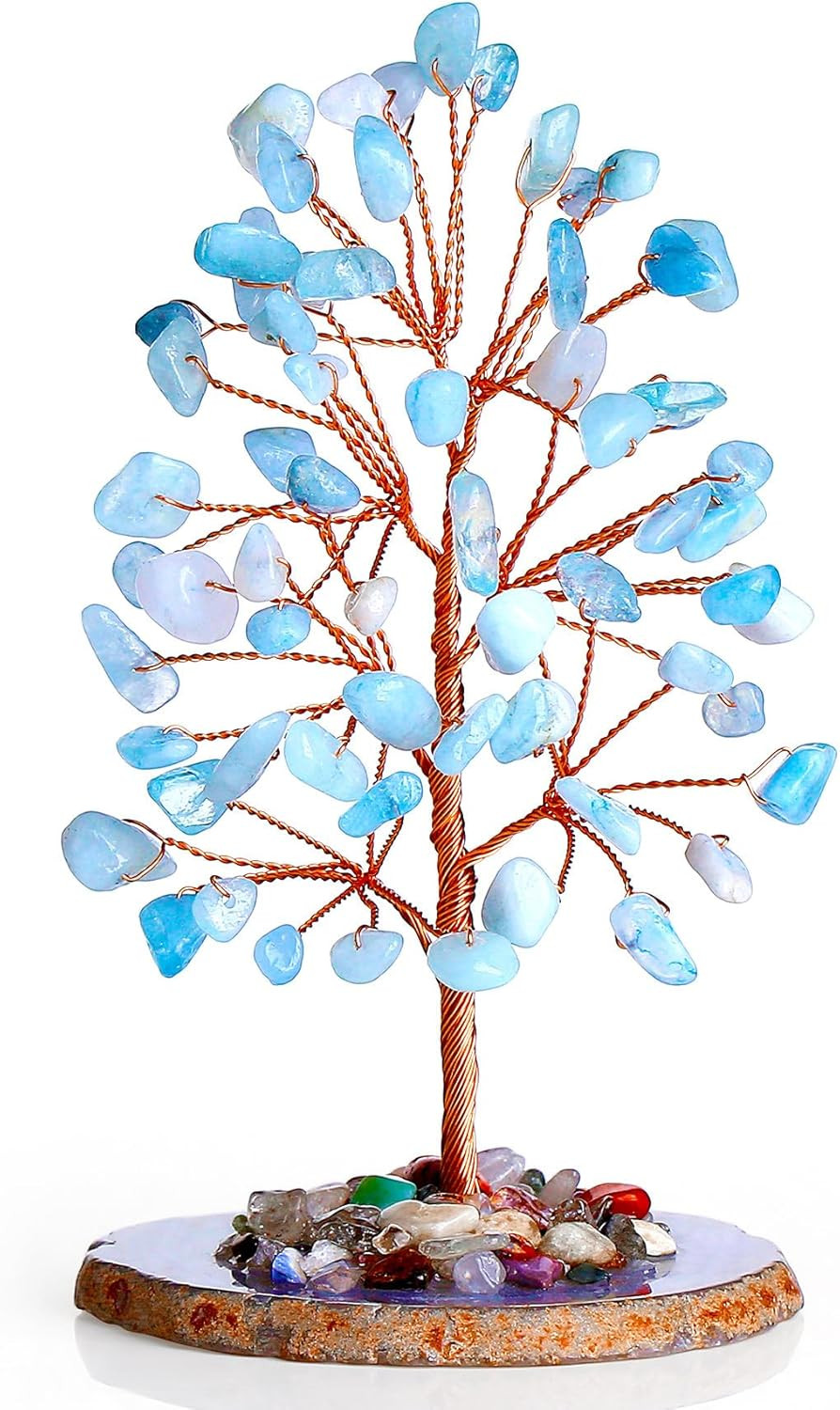 Chakra Tree Natural Crystal Tree of Life Money for Desk Decor 7 Chakra Stone for