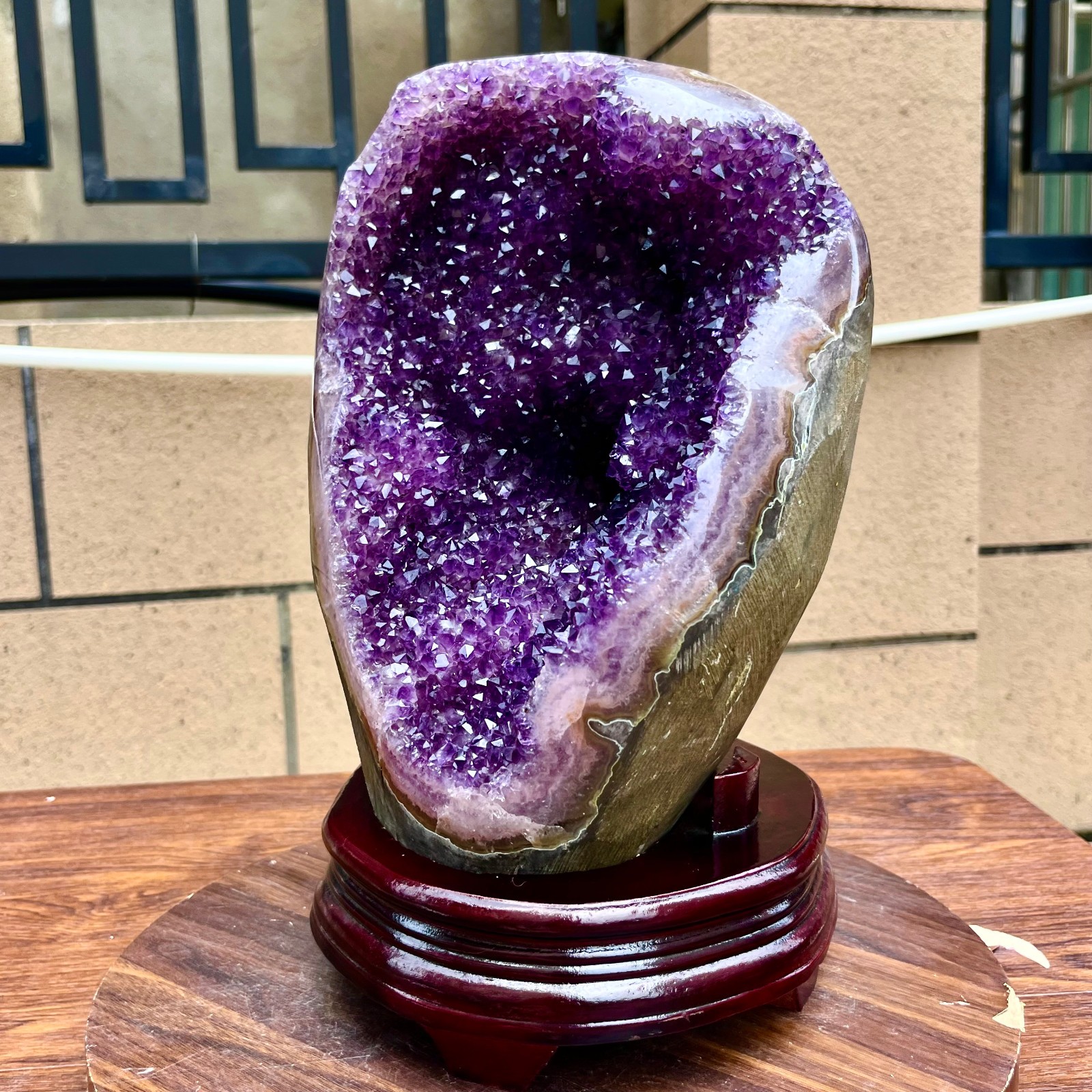 20.77LB Natural amethyst, quartz ore body Uruguayan amethyst crystal block