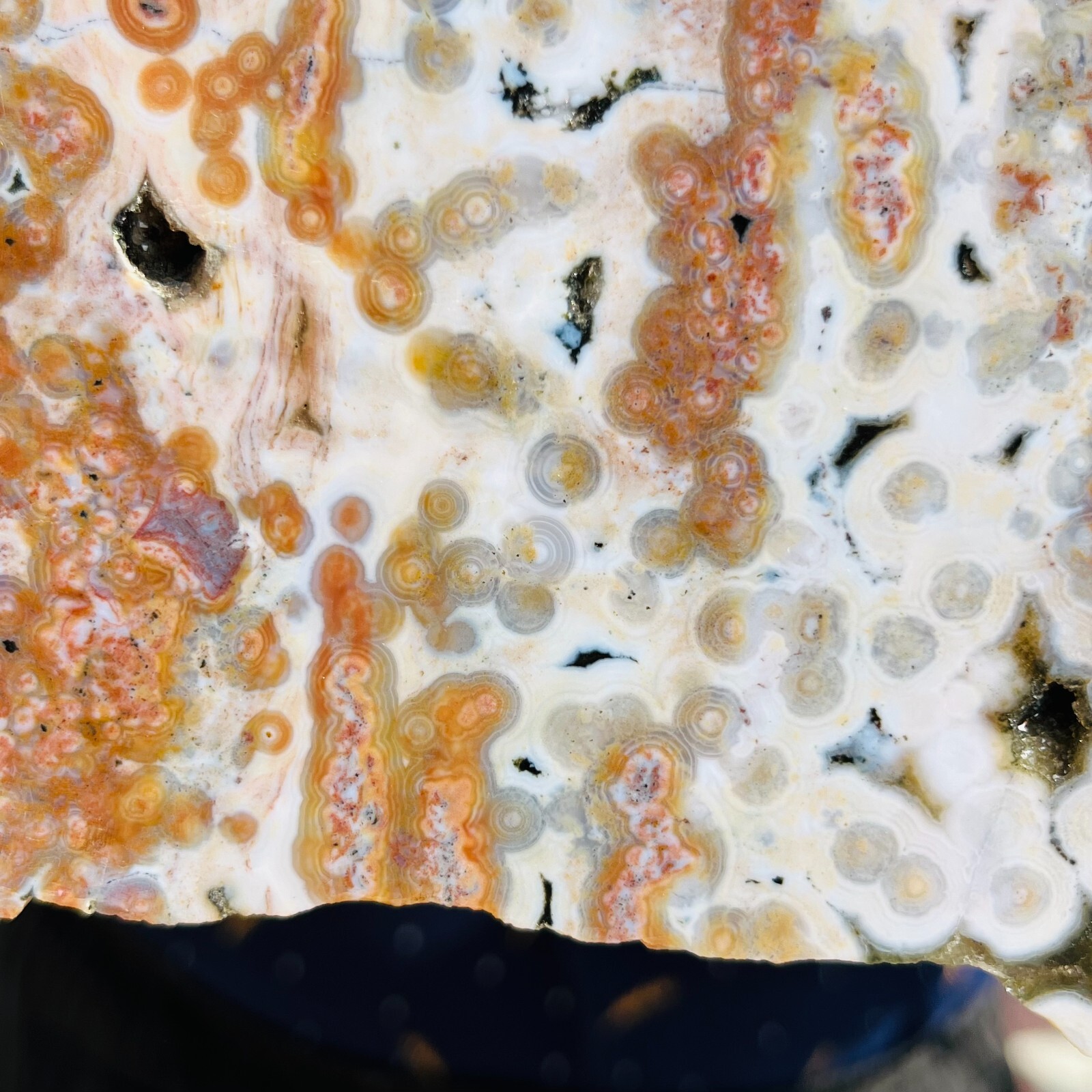 3.75LB Rare Natural The 8th Vein Ocean Jasper Slab Quartz Crystal Reiki Healing