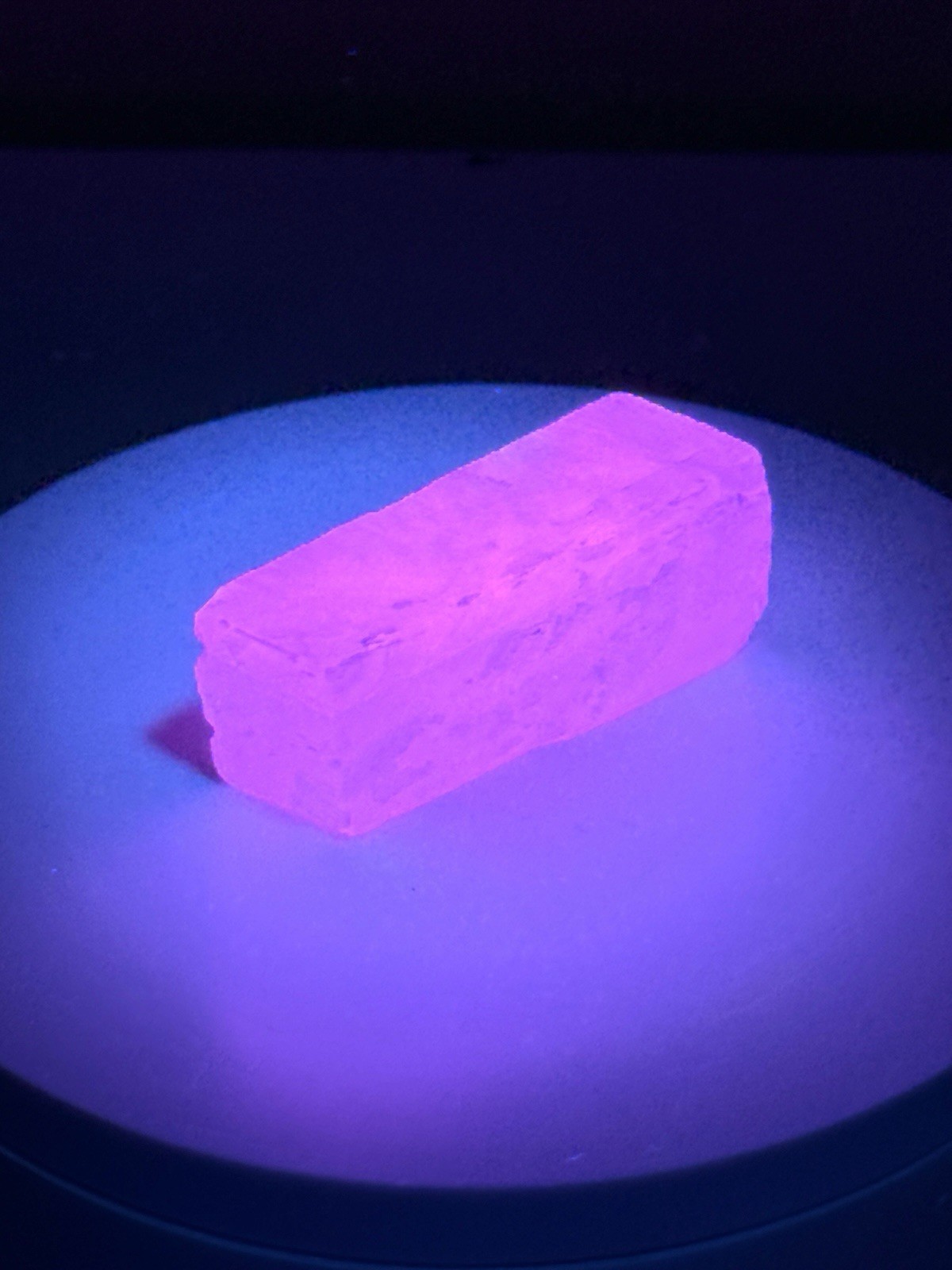 STUNNING Iceland Spar Calcite Crystal Specimen w/ Terlingua-like Fluorescence