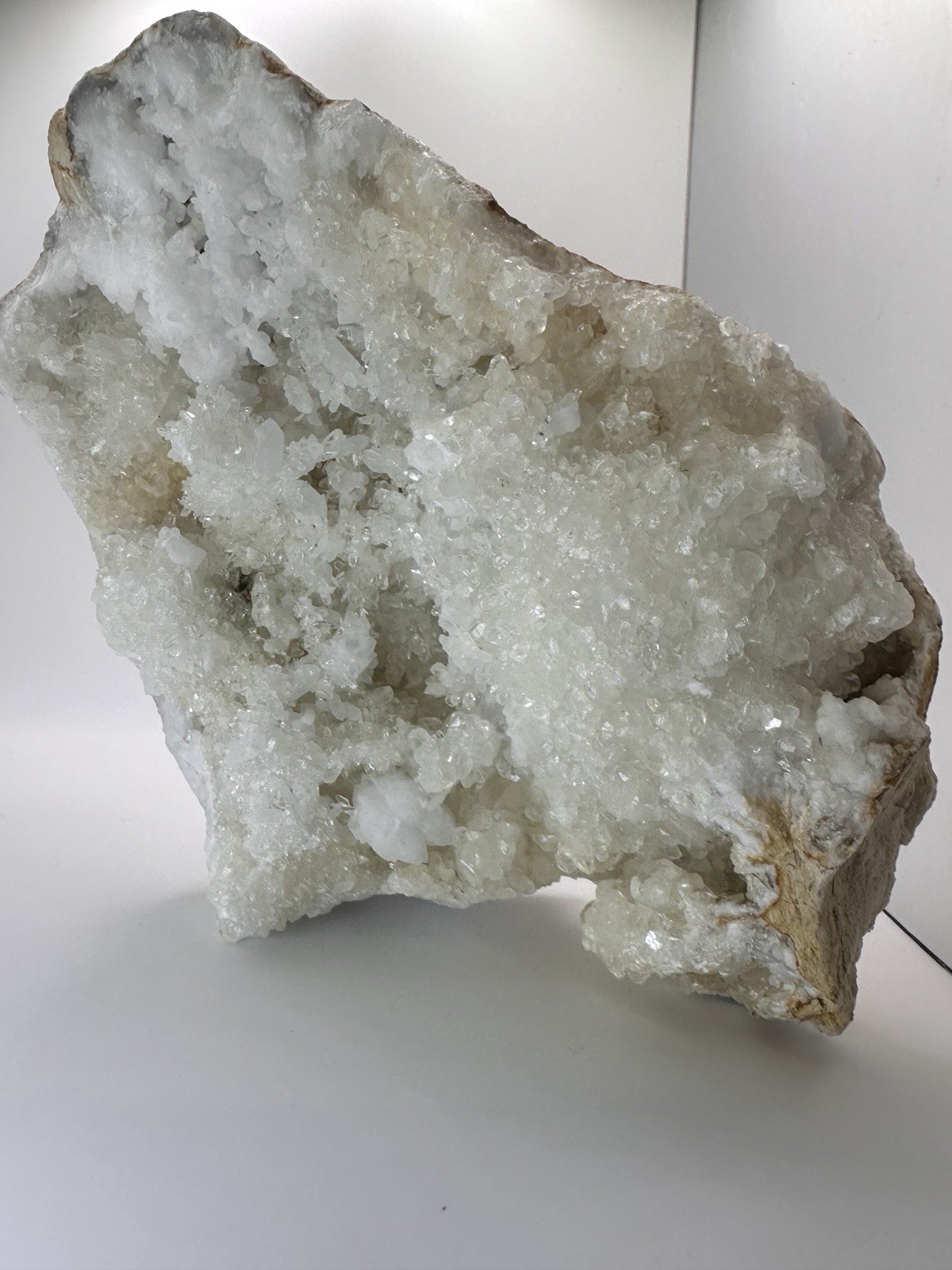 Large 5lb Quartz Geode Cluster Self-Standing Natural Crystal Display Specimen
