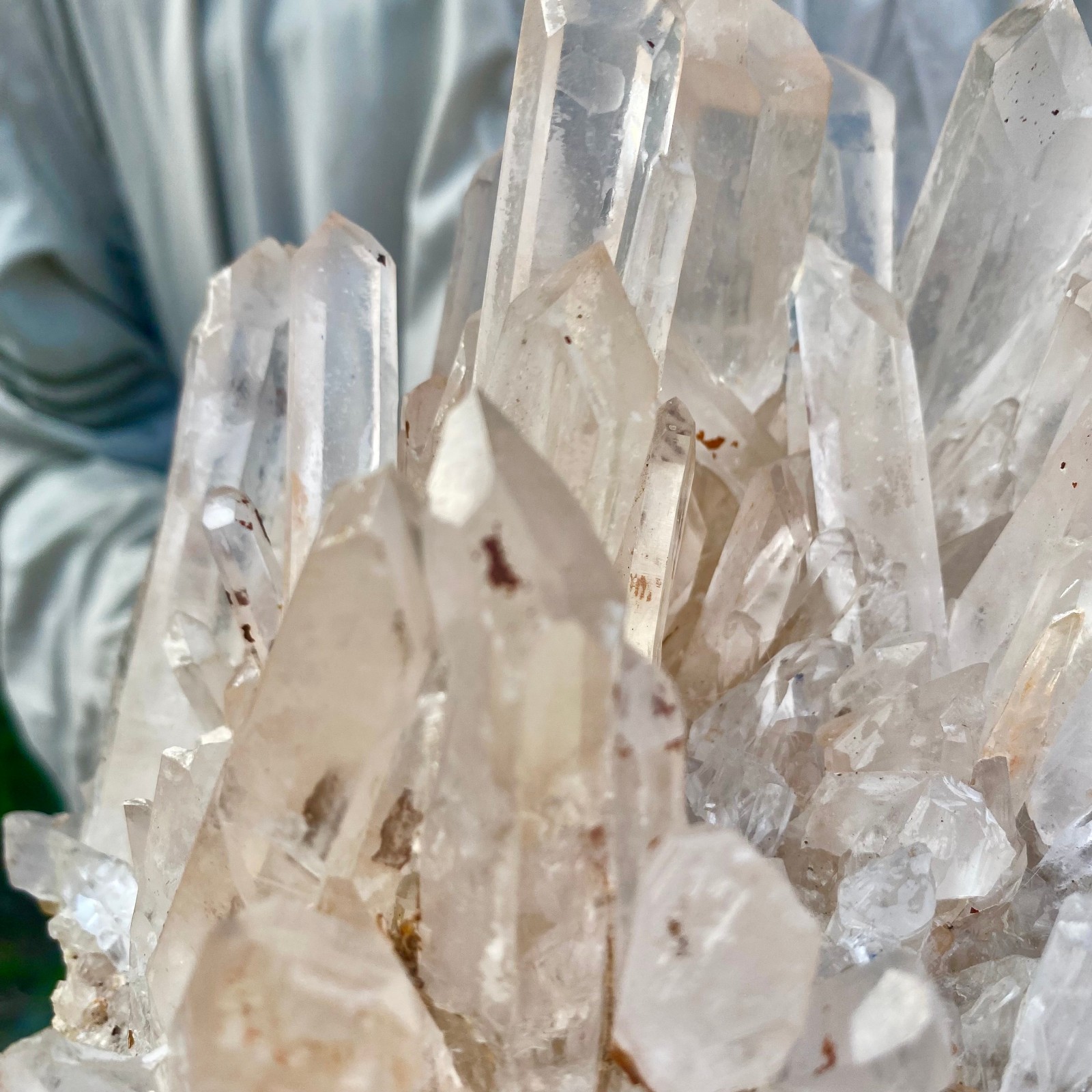 5.51LB Large Natural Clear White Crystal Quartz Cluster Energy Healing Specimen