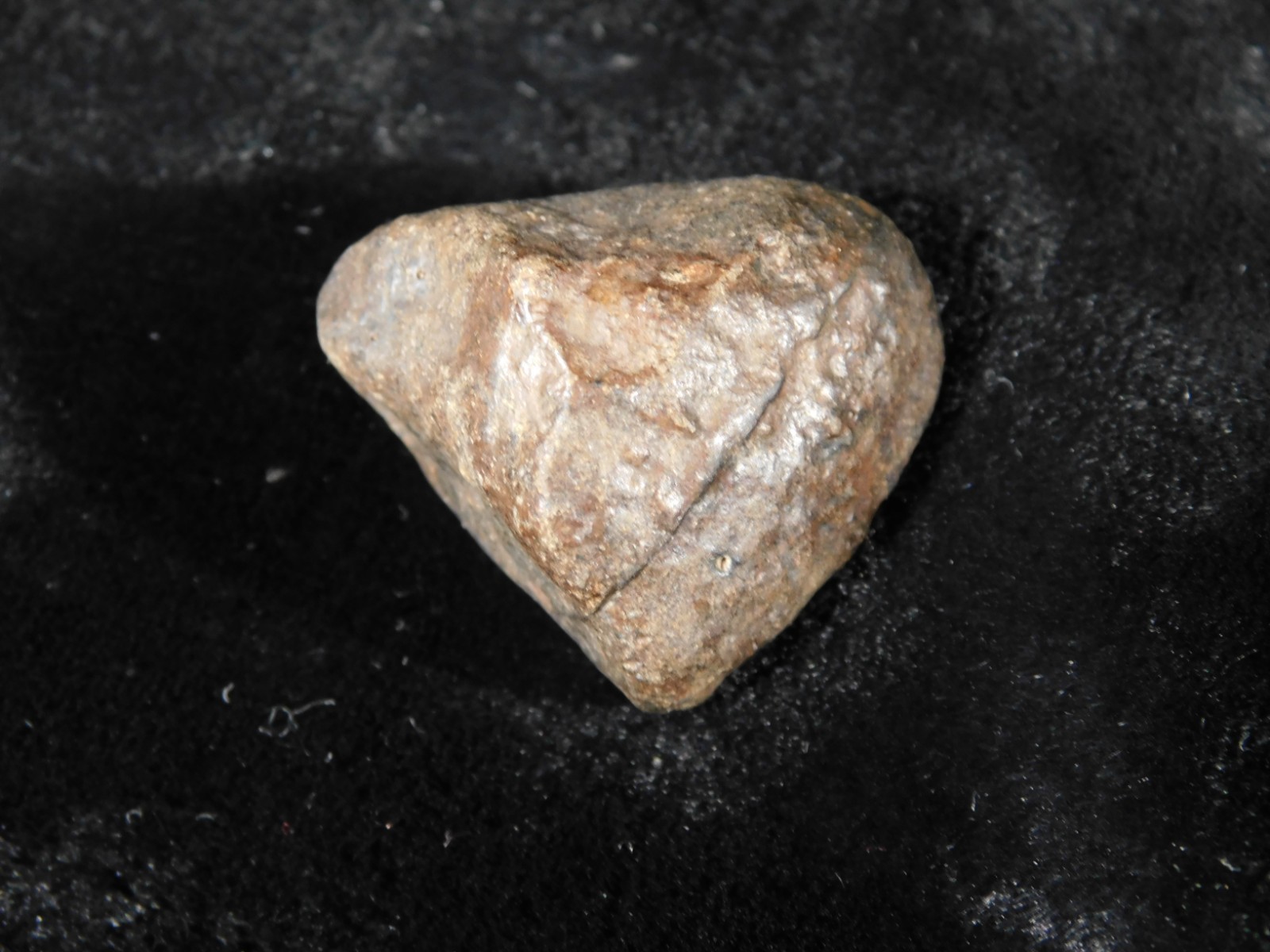 Small Stony METEORITE With Dark Fusion Crust 100% Natural Fell in Libya 15.4gr