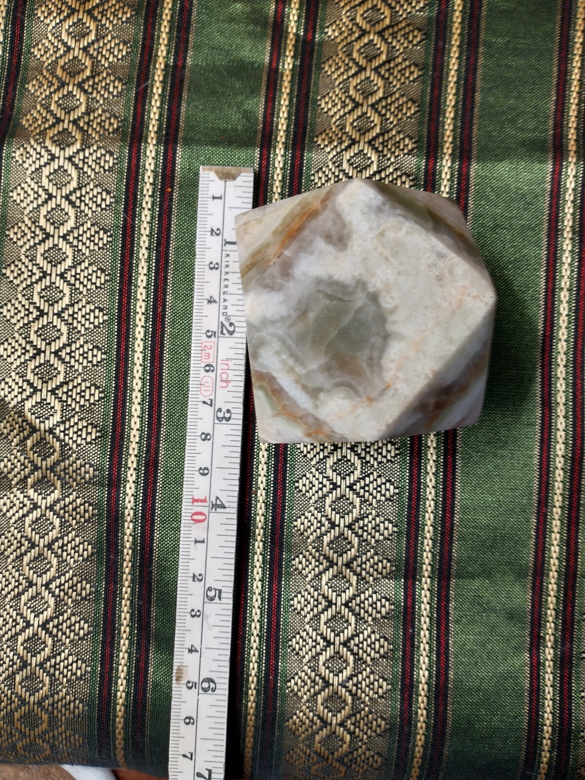 Cut Geometric Rock Jasper Paperweight Display Healing Stone Paperweight