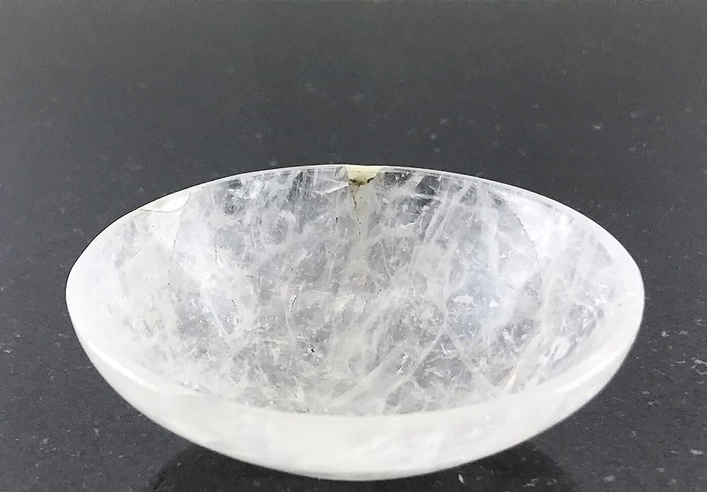 3 Inches CLEAR QUARTZ Bowl Crystal Bowl Hand Carved Bowl Gemstone Healing Bowl