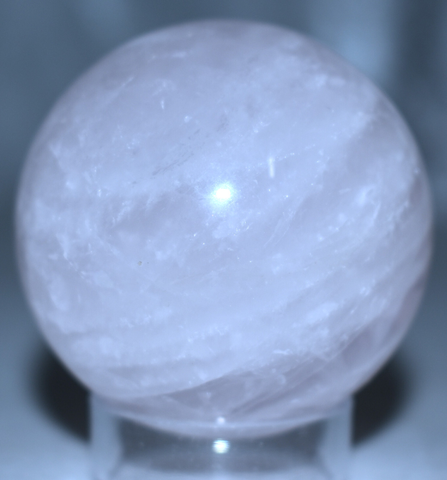 Beautiful Rose Quartz Sphere 1.98″/177 Grams