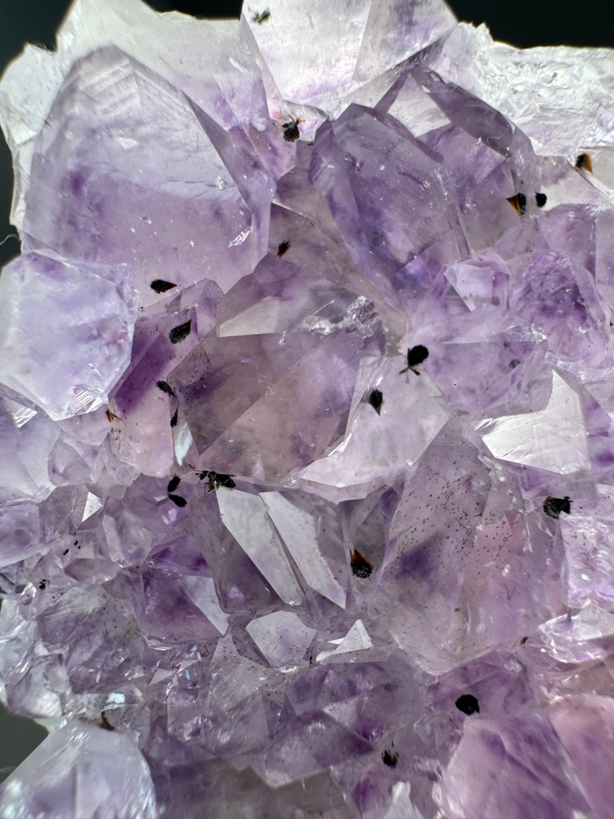 6857 Amethyst Cluster with Goethite Inclusions Brazil 60g