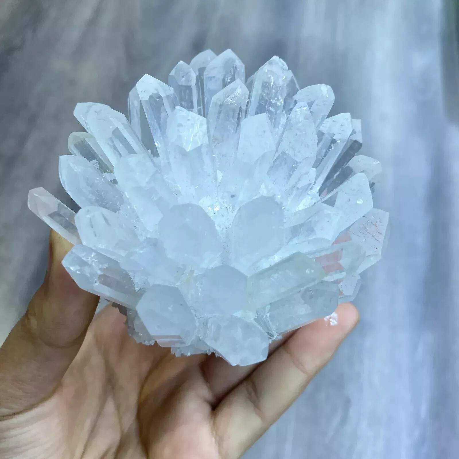 New Find white Phantom Quartz Crystal Cluster Mineral Specimen Healing 200g+ 1pc