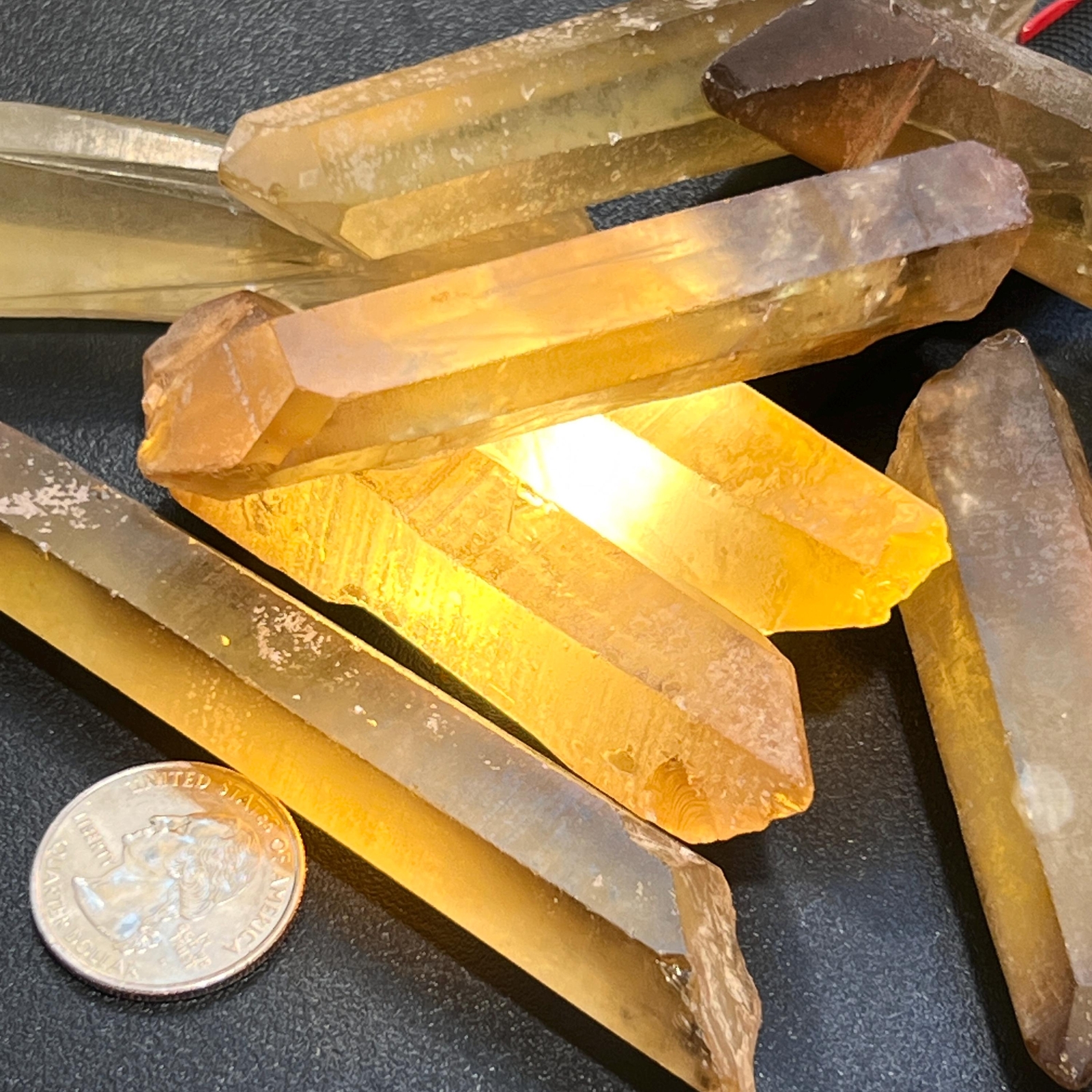 Citrine Crystal Points Extra Large (Untreated) Natural (2-4 Inches)