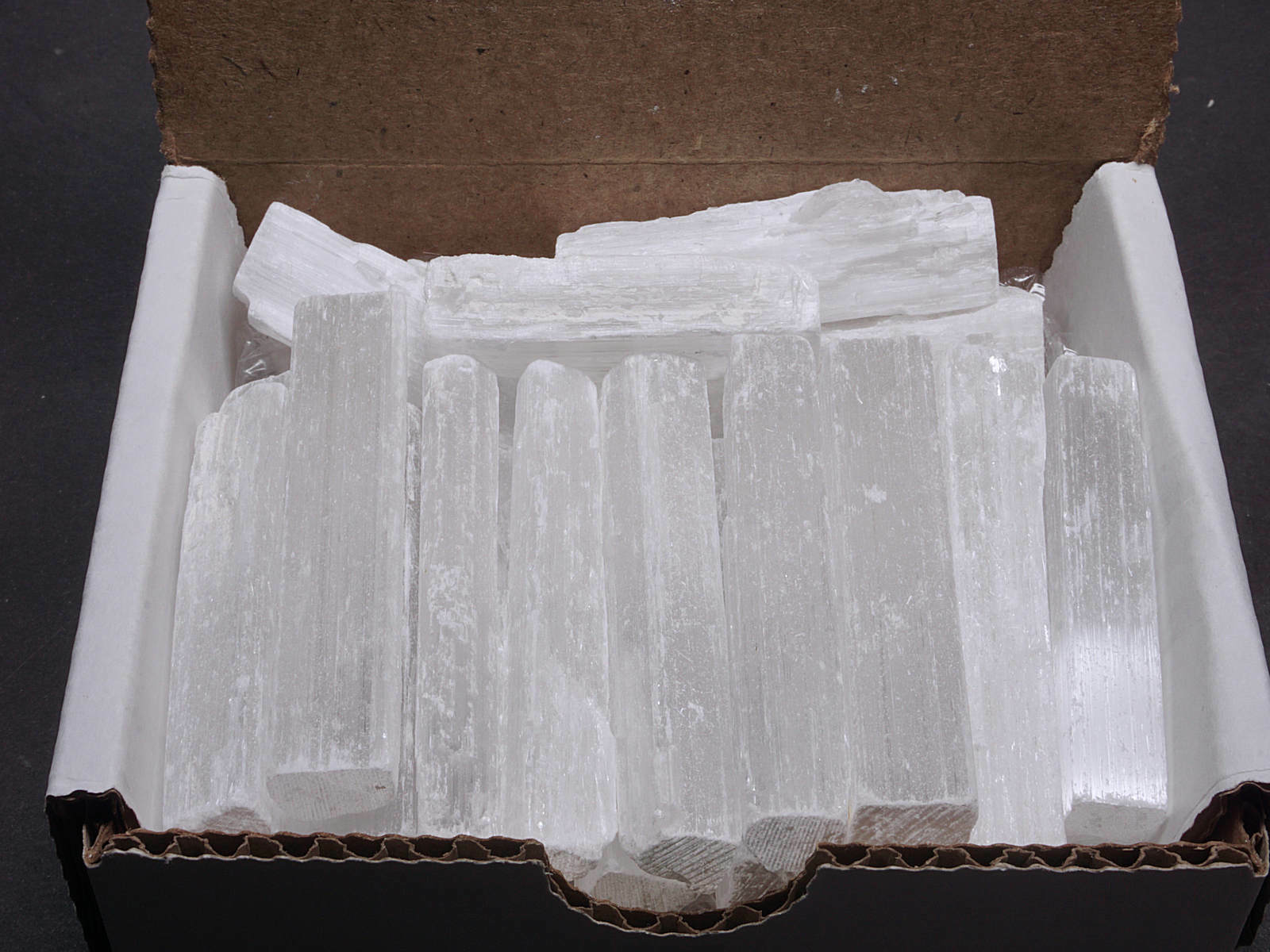 Selenite Sticks Collection 1/2 Lb Natural White Gypsum Crystal Blades