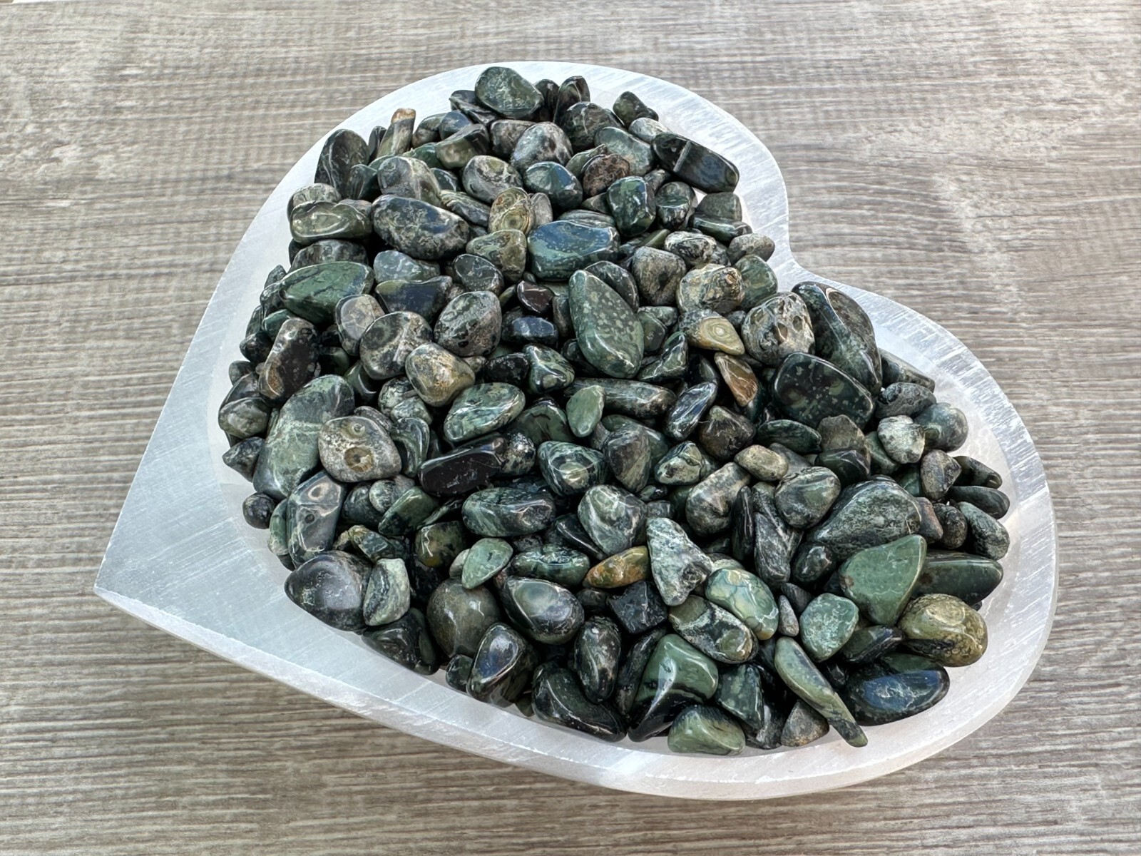 Grade A++ Kambaba Jasper Semi Tumbled Gemstone Chips 4-10mm, Wholesale Bulk Lot