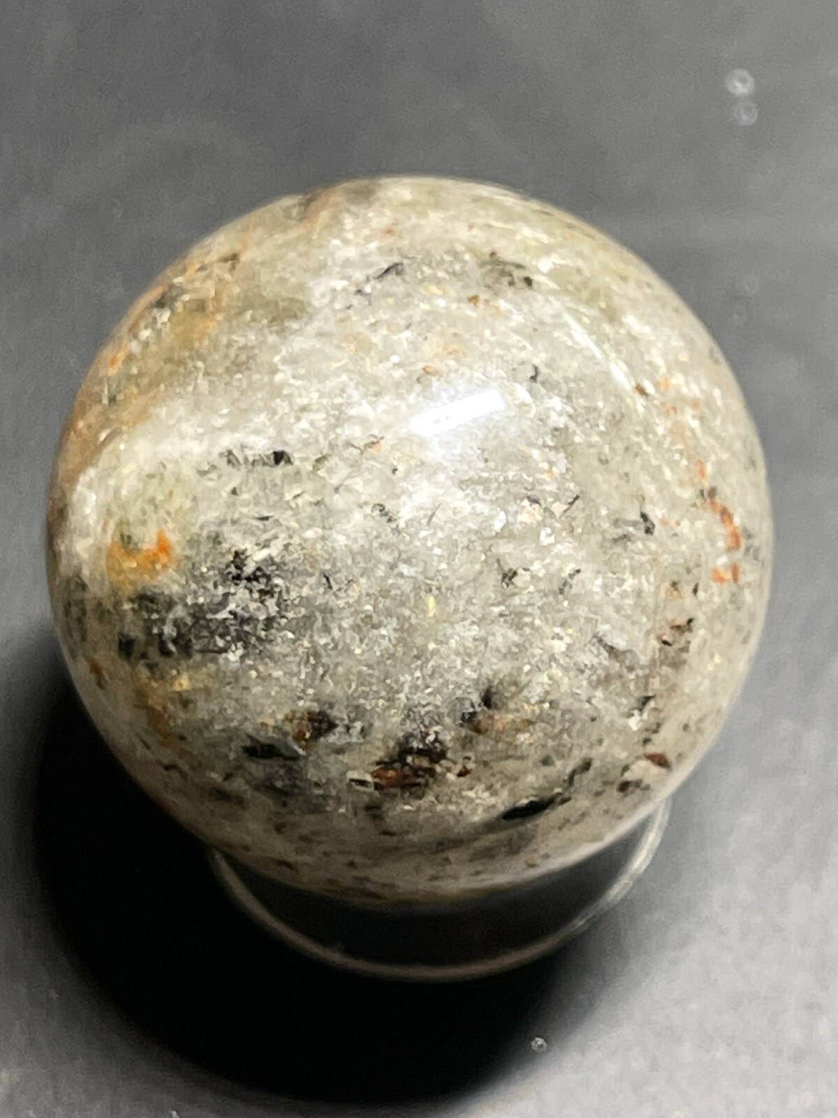 Amphibole Scenic Thousand Multi Layer Quartz Sphere Ball Orb Marble 22.5mm, 14g