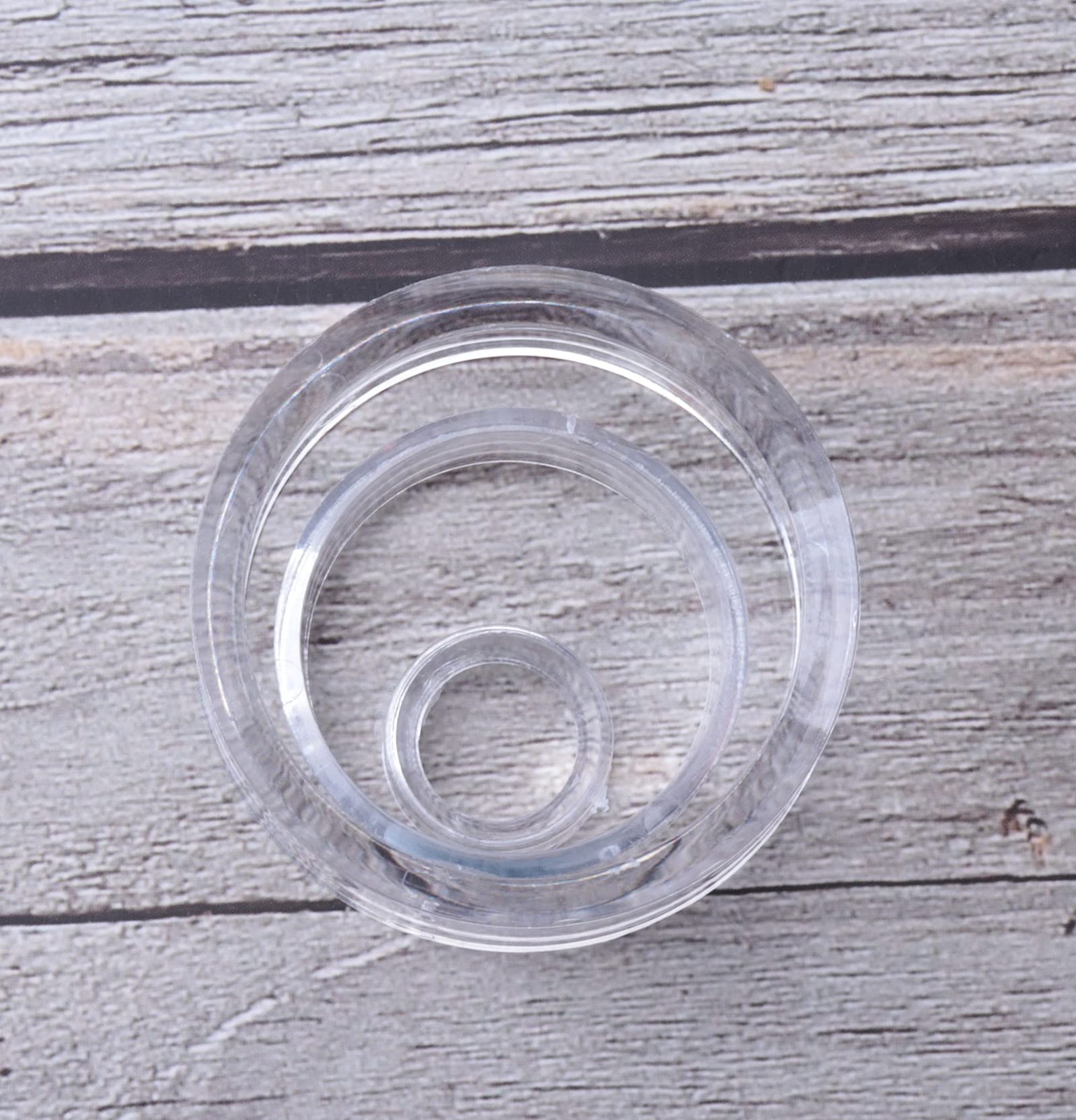 9 Pcs Display Stands Acrylic Clear Small Round Baseball Ring Stands Easel Hol…