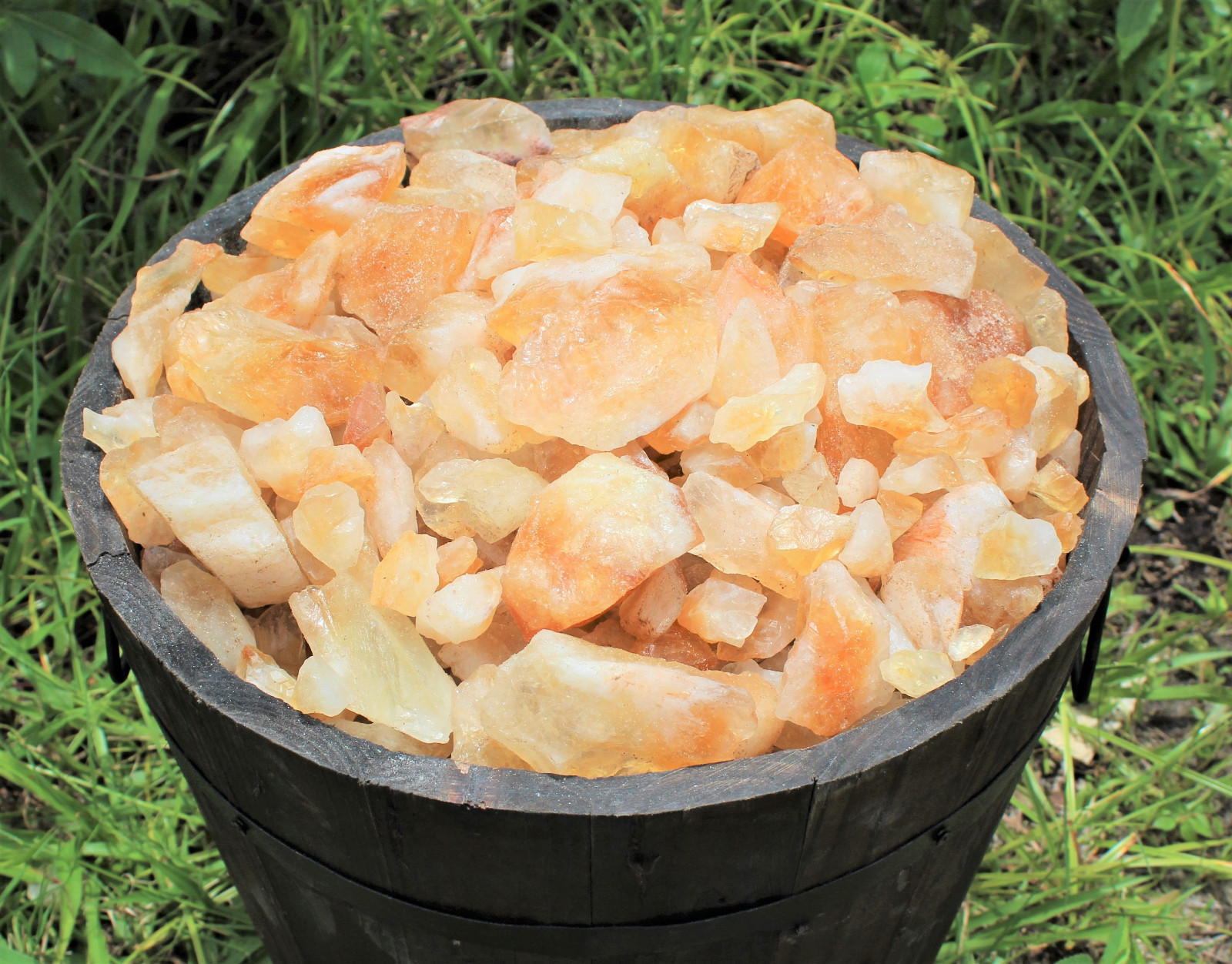 Wholesale Bulk 1/2 lb Lot Raw Rough Citrine Crystals Cabbing Cutting 8oz