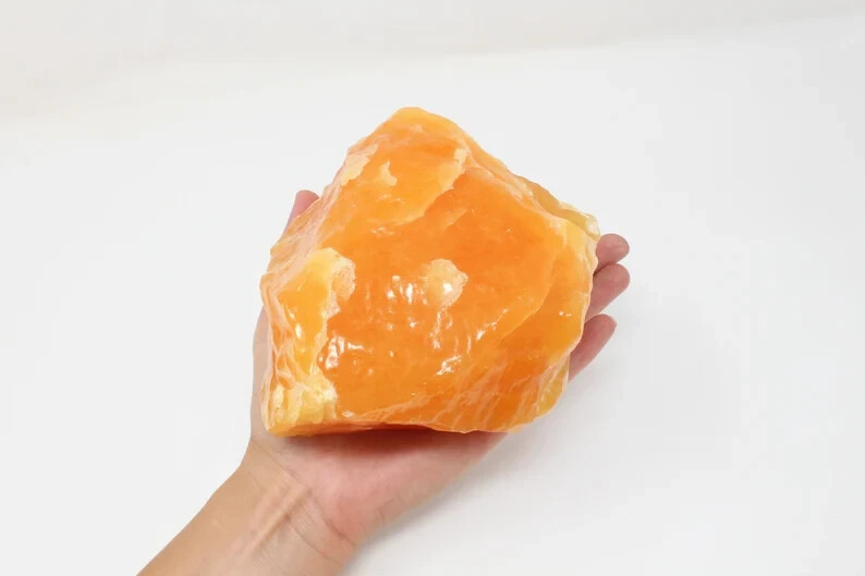 GIANT Yellow Calcite Stones Large Raw Healing Crystals Natural Lapidary Rocks