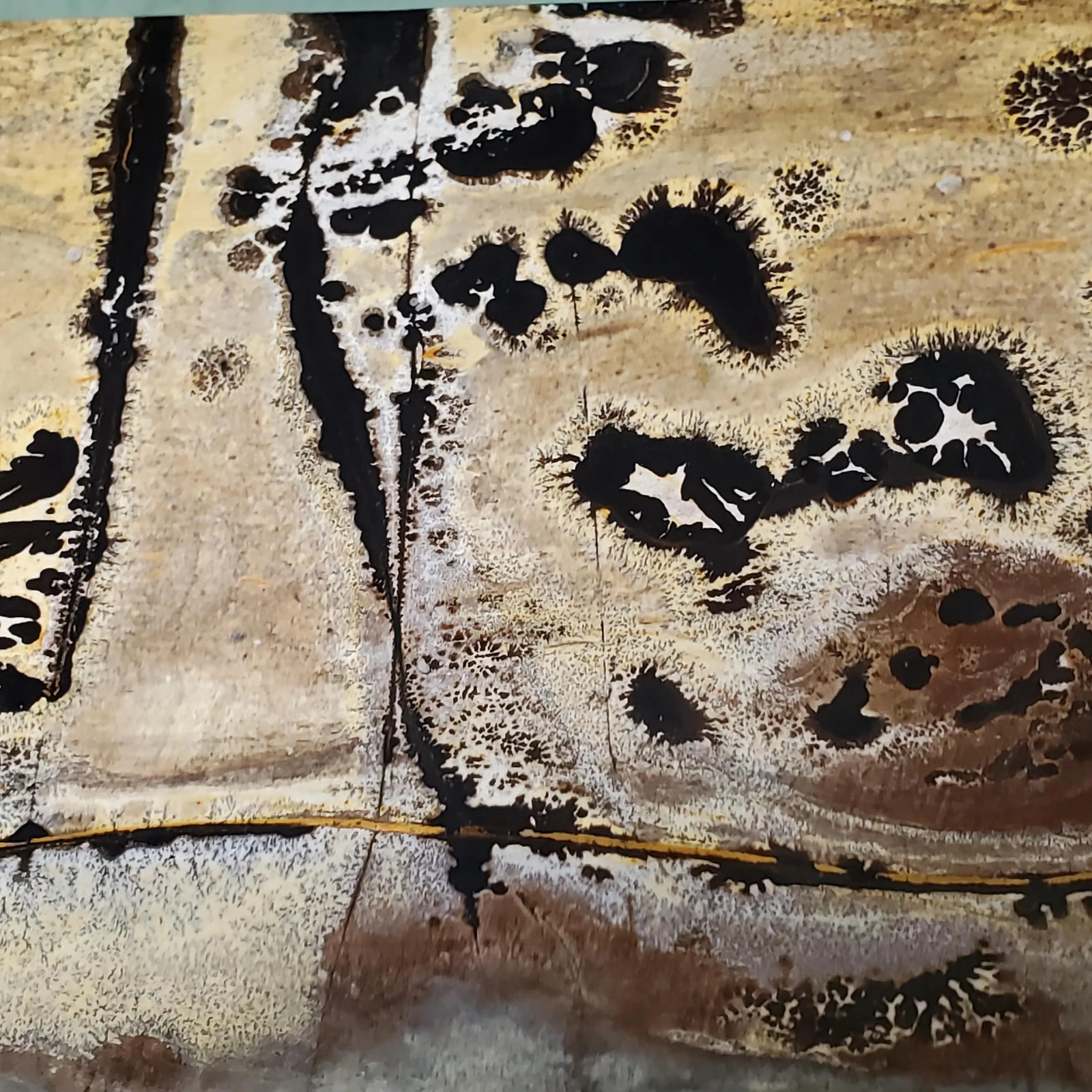 Picture Jasper Dendrite Pastel Display Tile Crystal Free Stand 838 grams