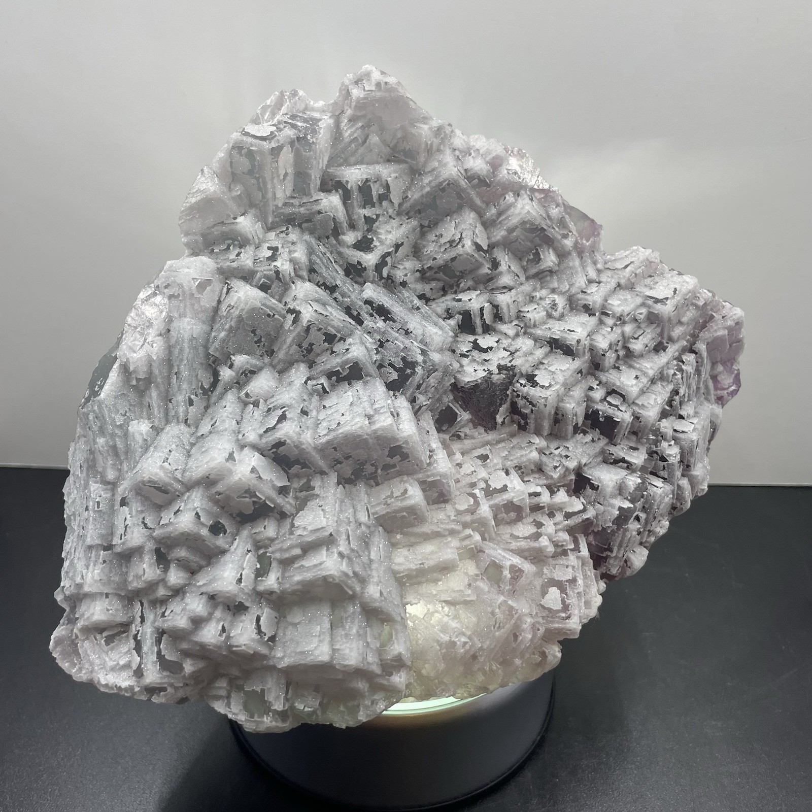 Fluorite Specimen Coated in Drusy Quartz – Cubic Clusters, China Over 5lbs Large