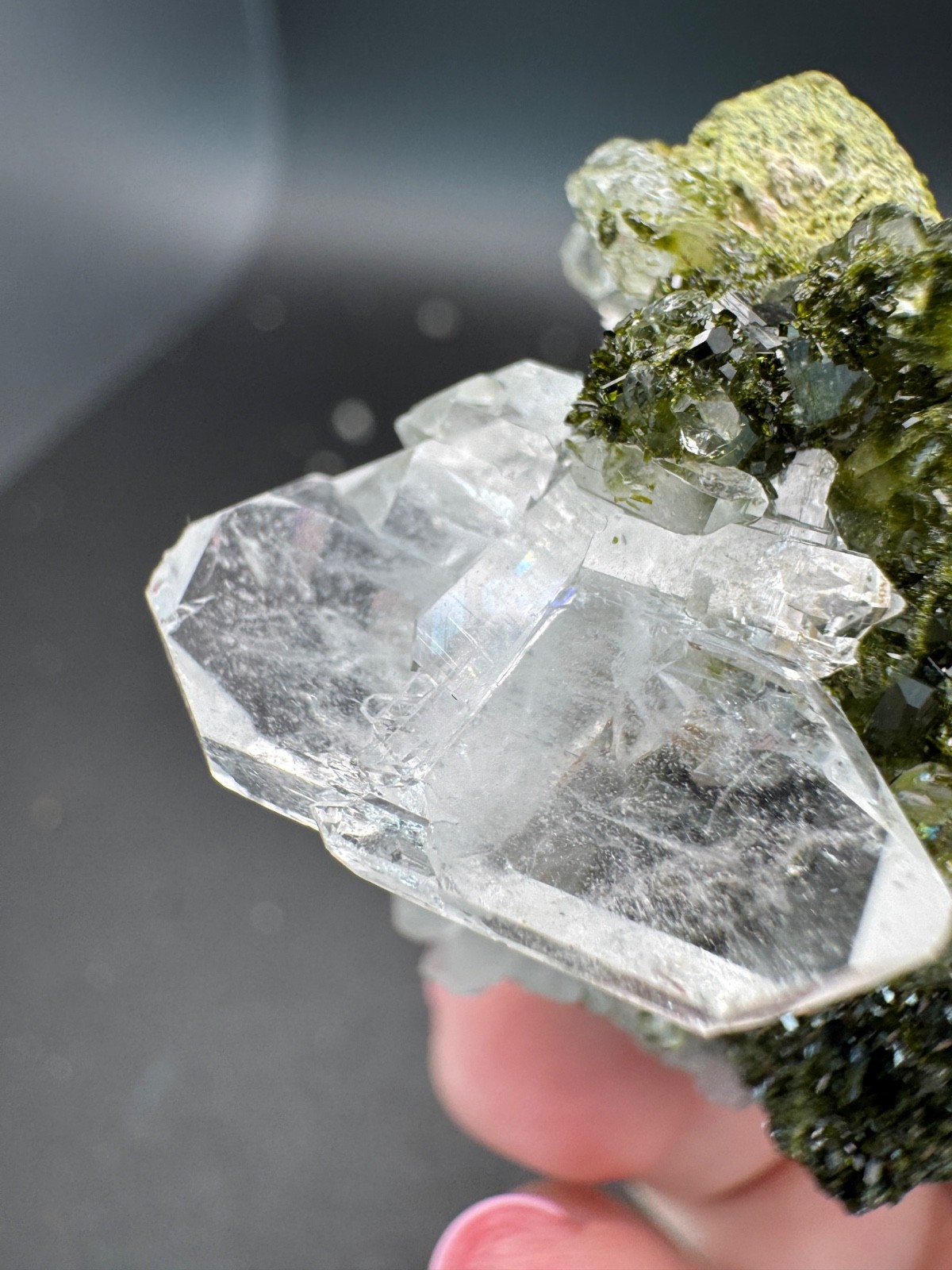 6827 Turkey “Forest” Epidote with Quartz 62g