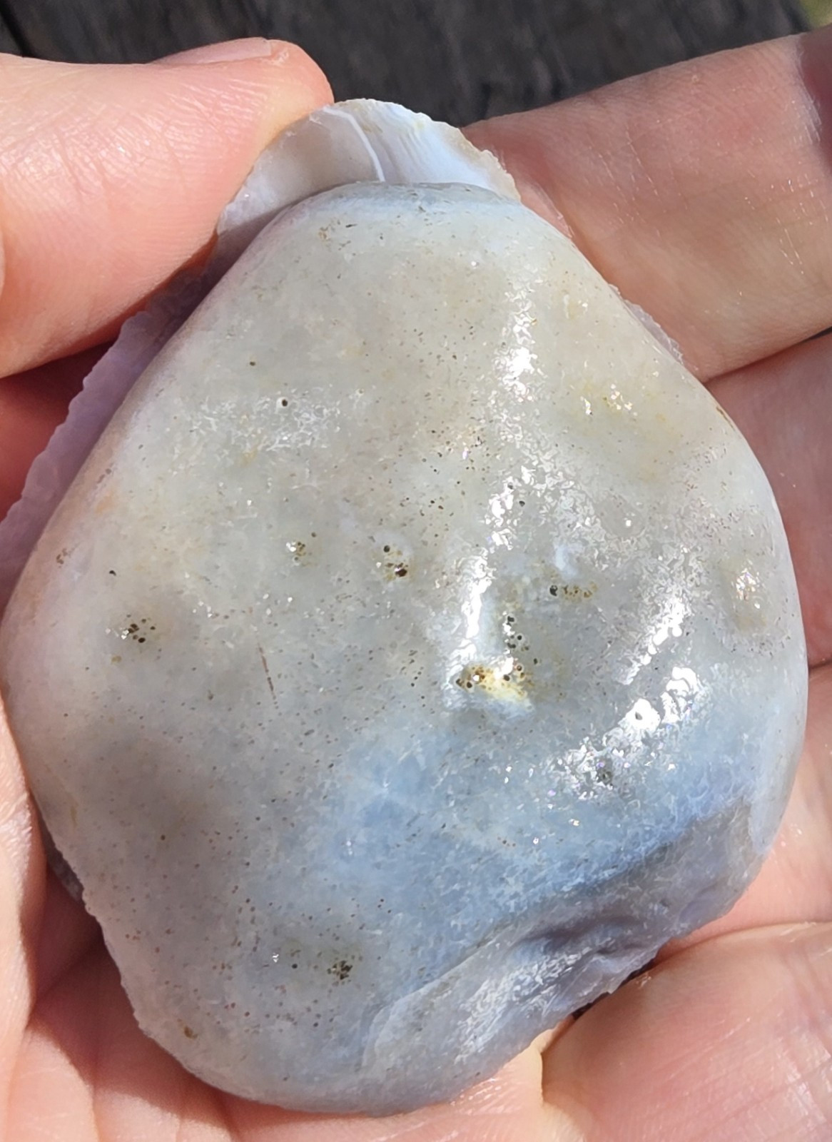 Botswana Agate Cut In Half – Rough, Natural, Not Polished