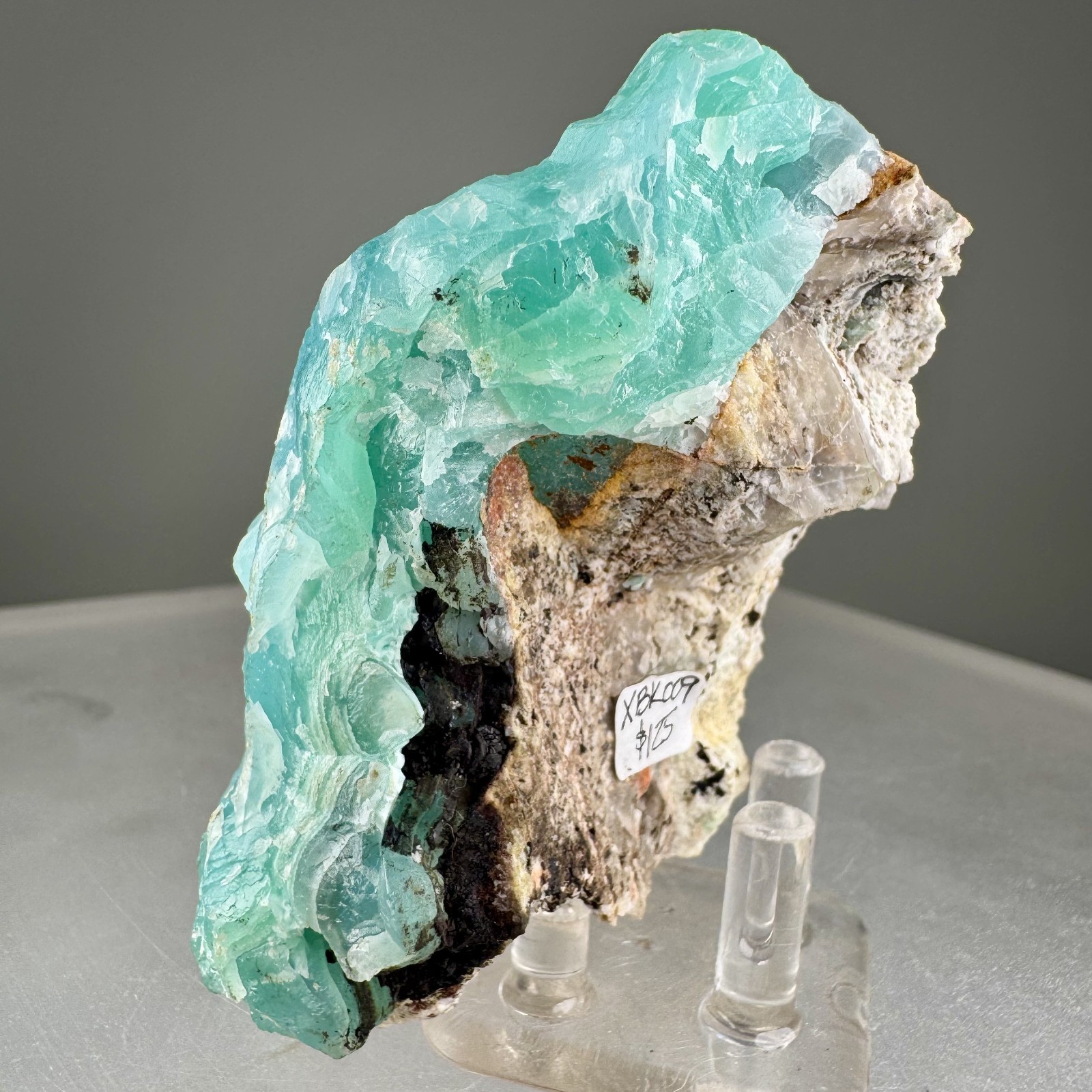 Fine Large Blue Smithsonite: Kelly mine, Magdalena, Socorro Co., New Mexico