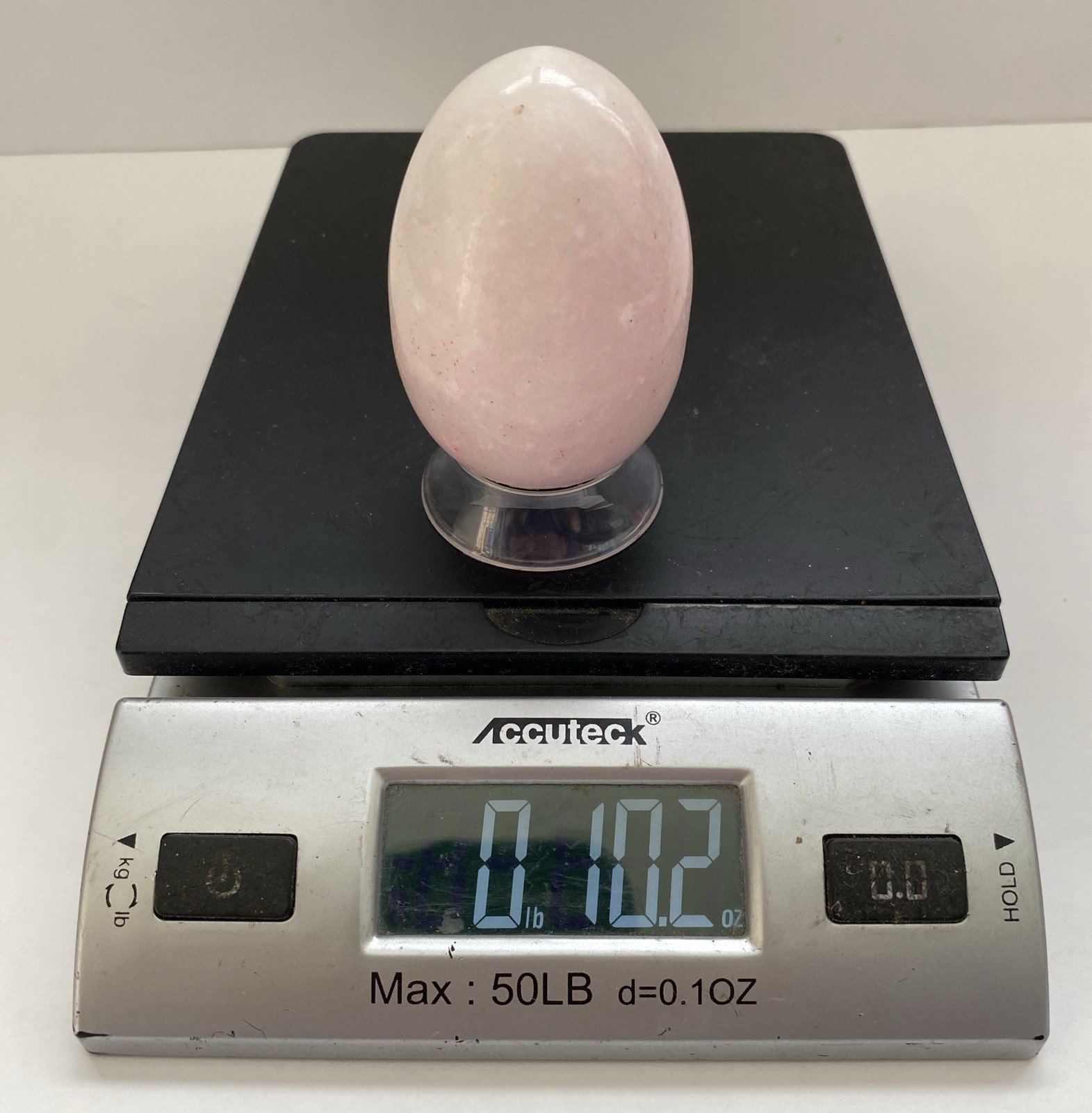 Natural Onyx Stone Egg With Stand Hand Polished Banded Agate Calcite Crystal