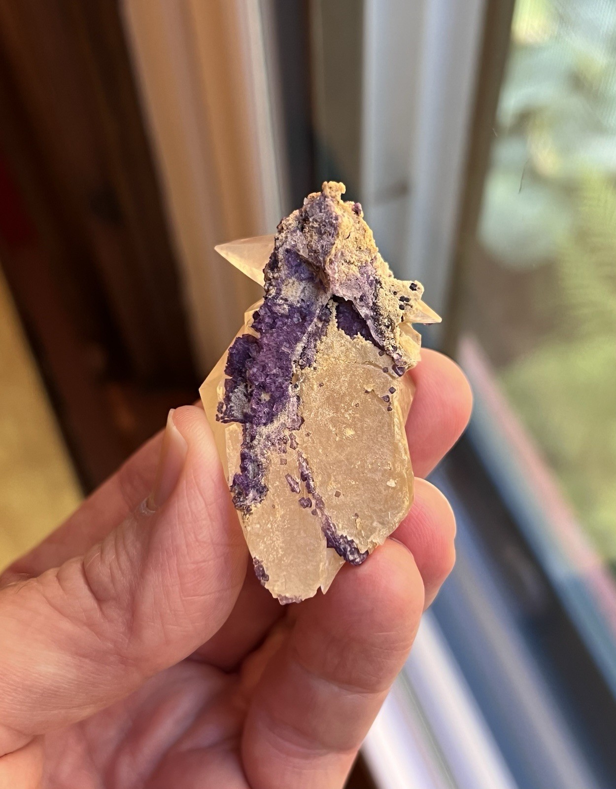Calcite with Fluorite Mundy’s Landing Kentucky *Remarkable Twinning *Watch Video