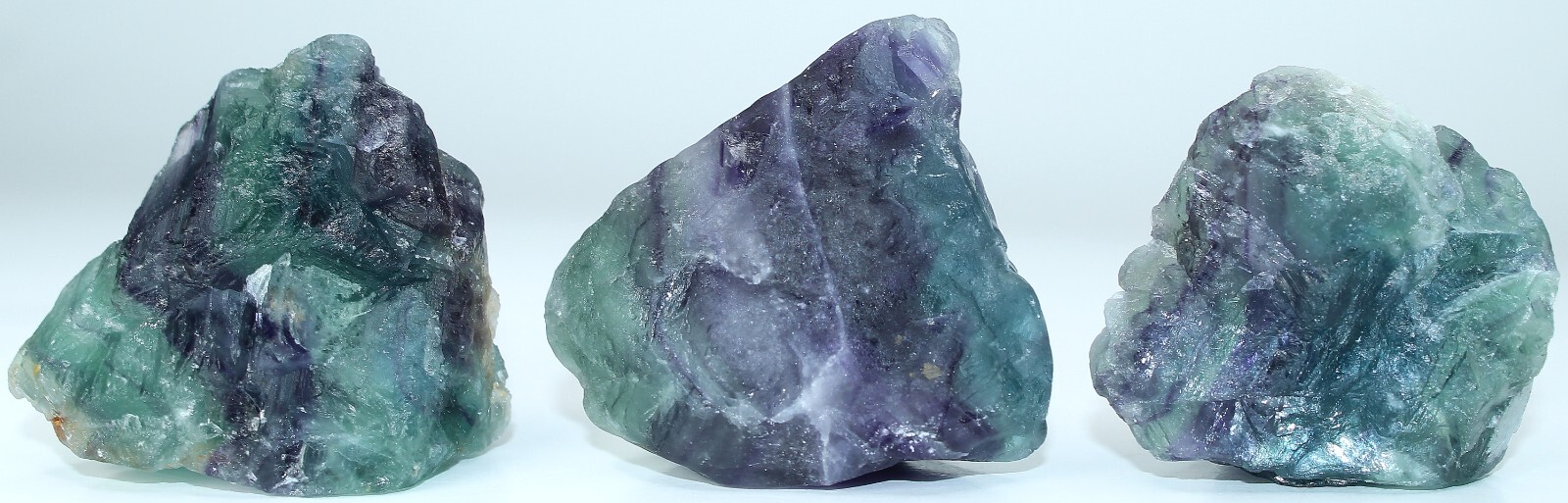 AAA Rough Mexican Rainbow Fluorite / 5 Pieces / 17.2 oz (487.61 gr) 2258