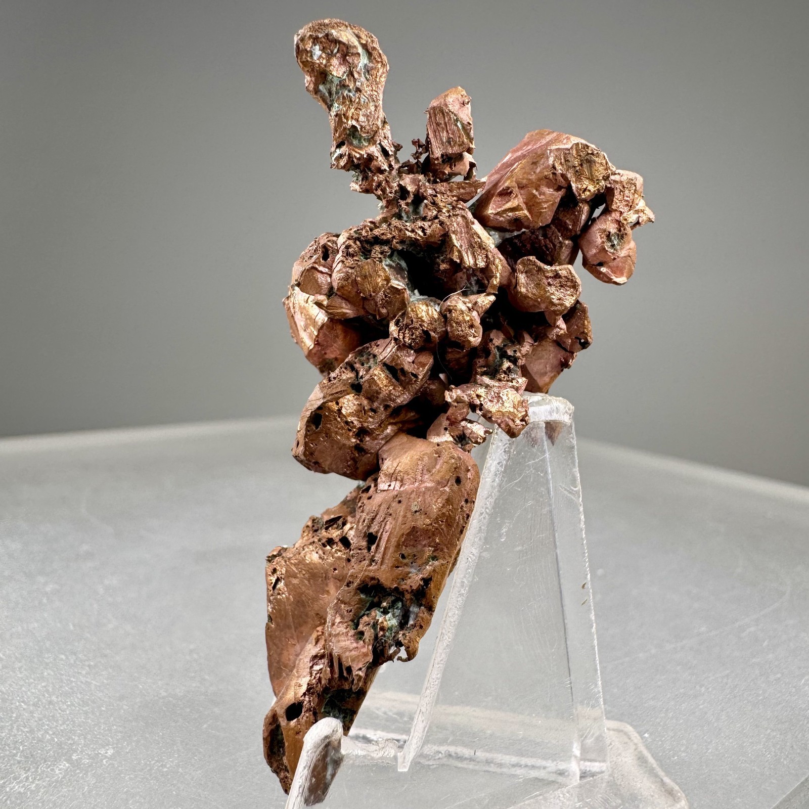 Fine Sharp Copper Crystals: No. 2 shaft, Centennial Mine, Houghton Co., Michigan