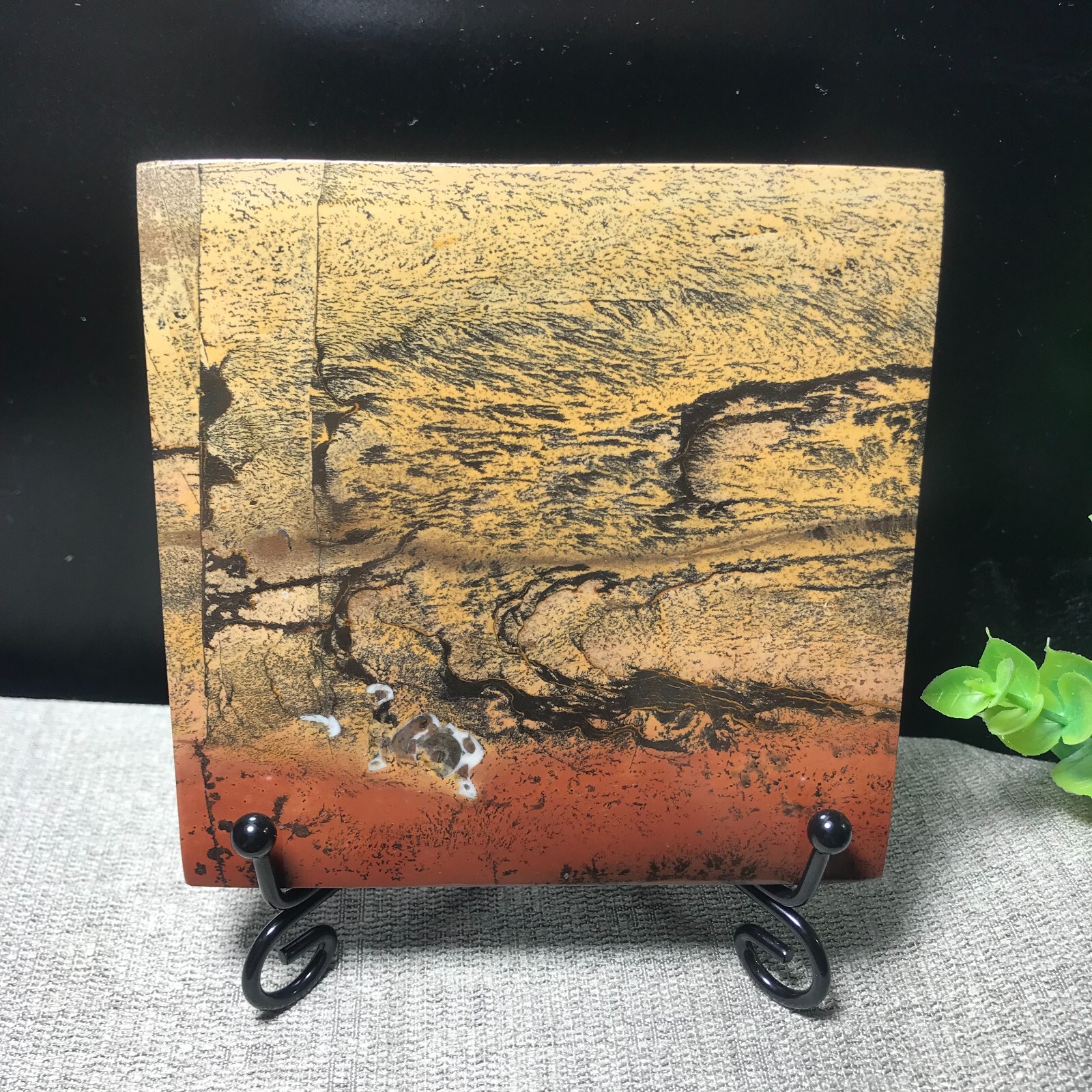 220g Natural Chinese painting stone crystal ornaments for home decoration 15