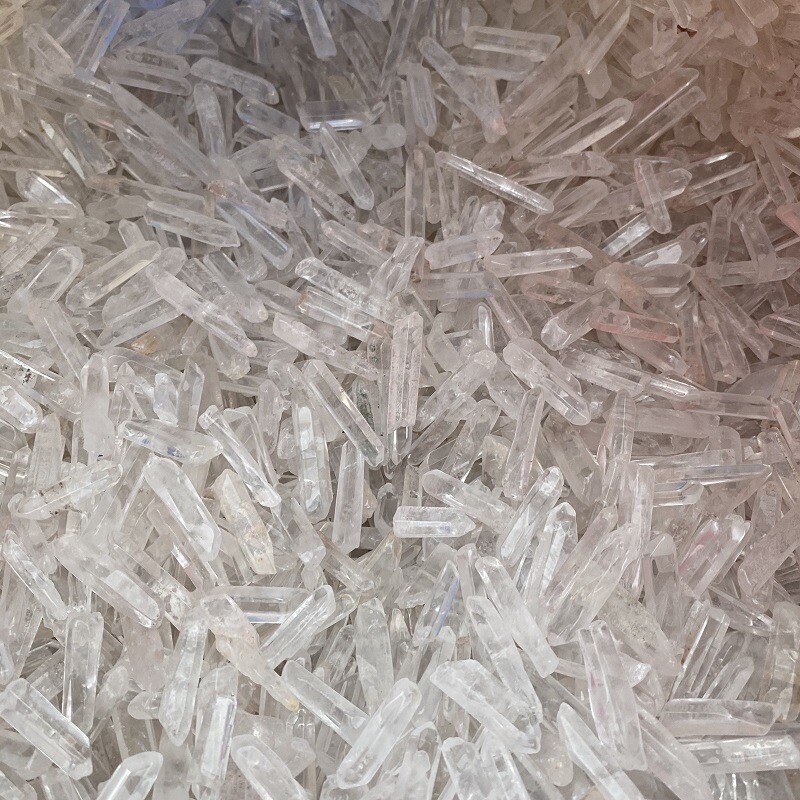 100g Tibet small Lot Natural Clear Quartz Crystal Points Wand Specimen US Seller