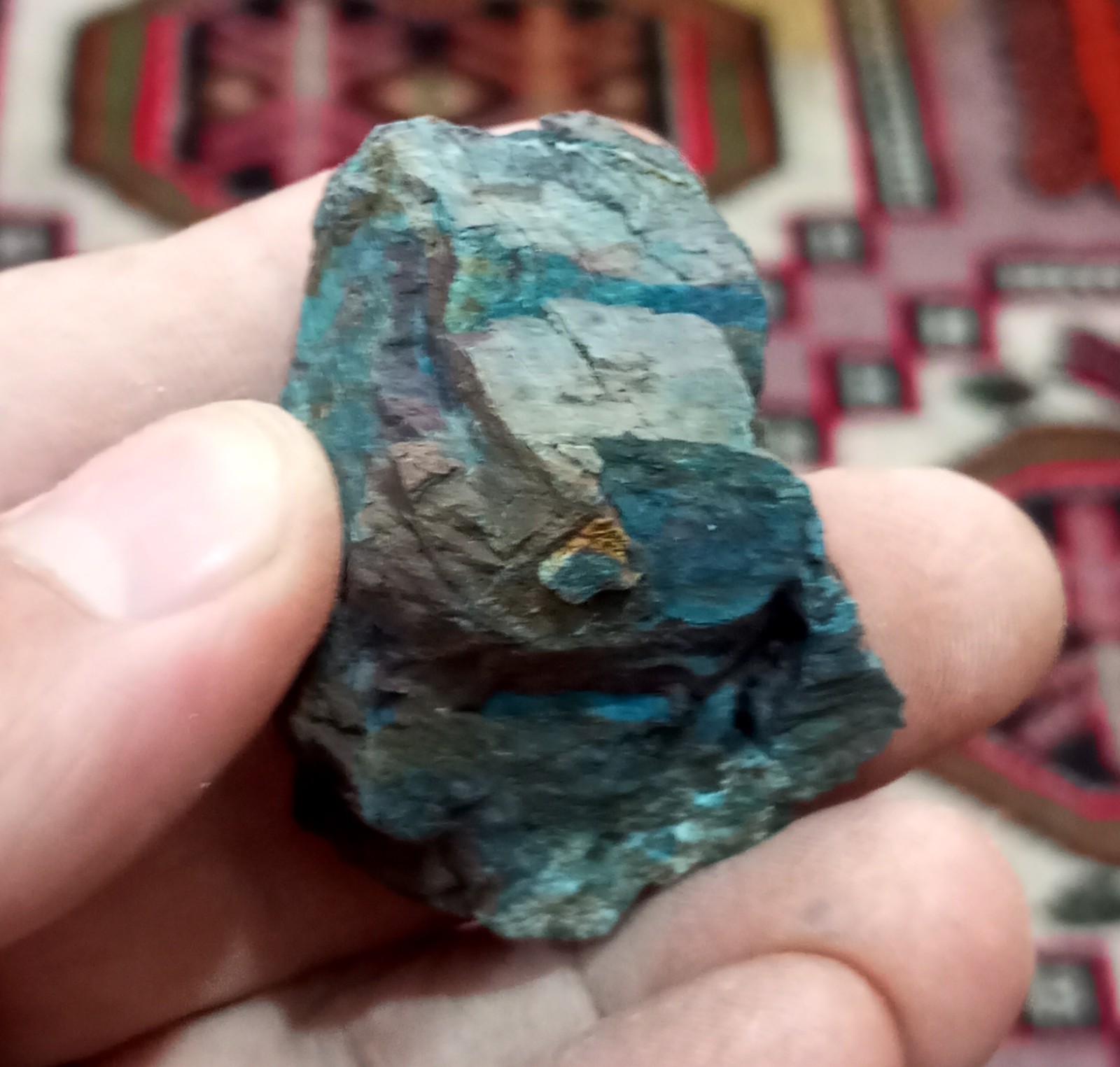 Gorgeous Colors Blue Laterite Cobalt Ore