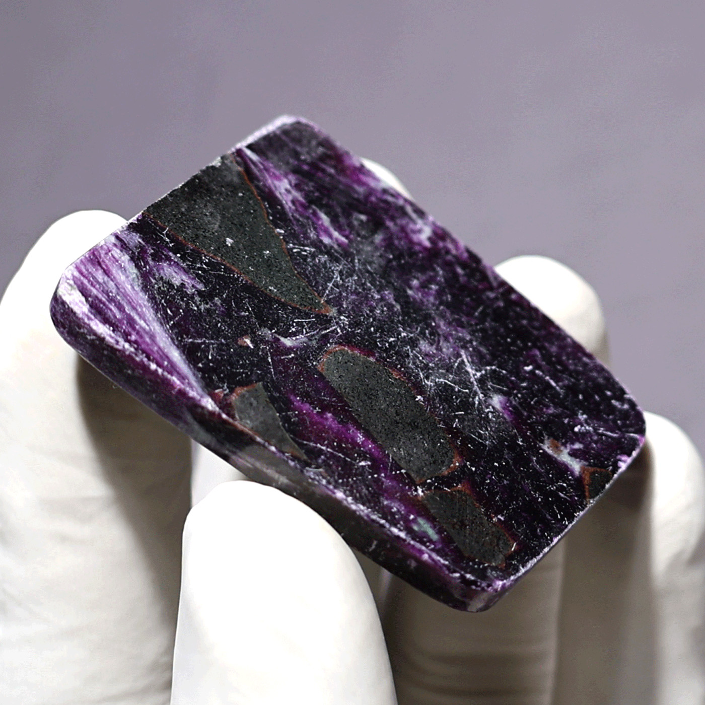 Rare Kämmererite Polished Stone • Dark Purple Chrome Chlorite • Collector’s Slab