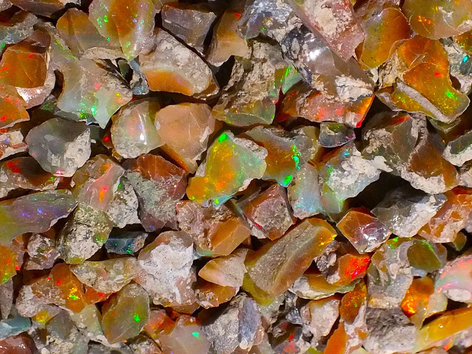 Opal Rough Lot 5 Pieces Natural Ethiopian Welo Opal Raw AAA cut grade rough