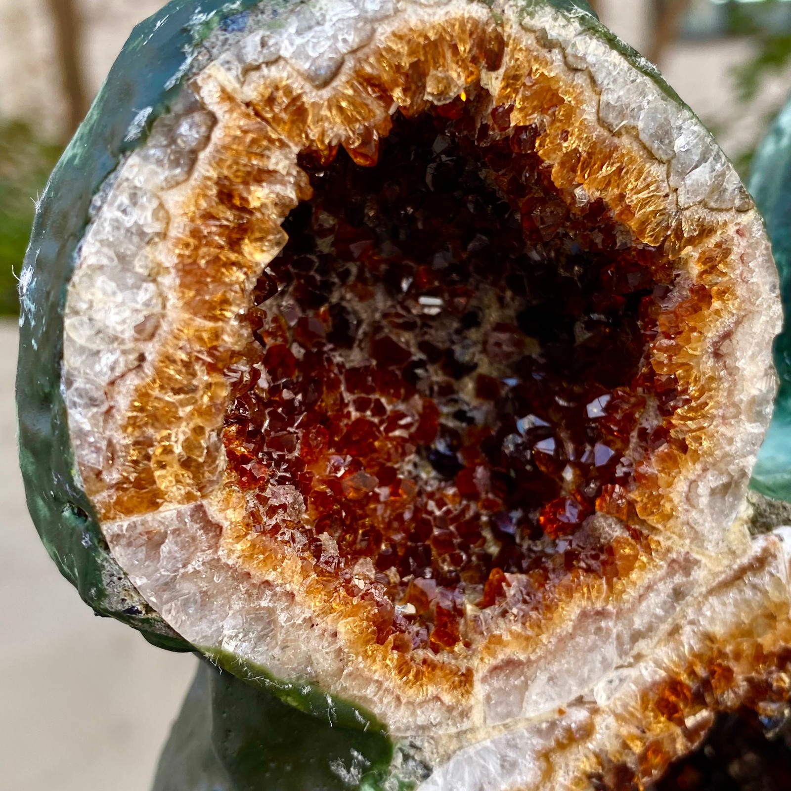 9.72LB Natural citrine cave citrine cluster dinosaur specimen Reiki