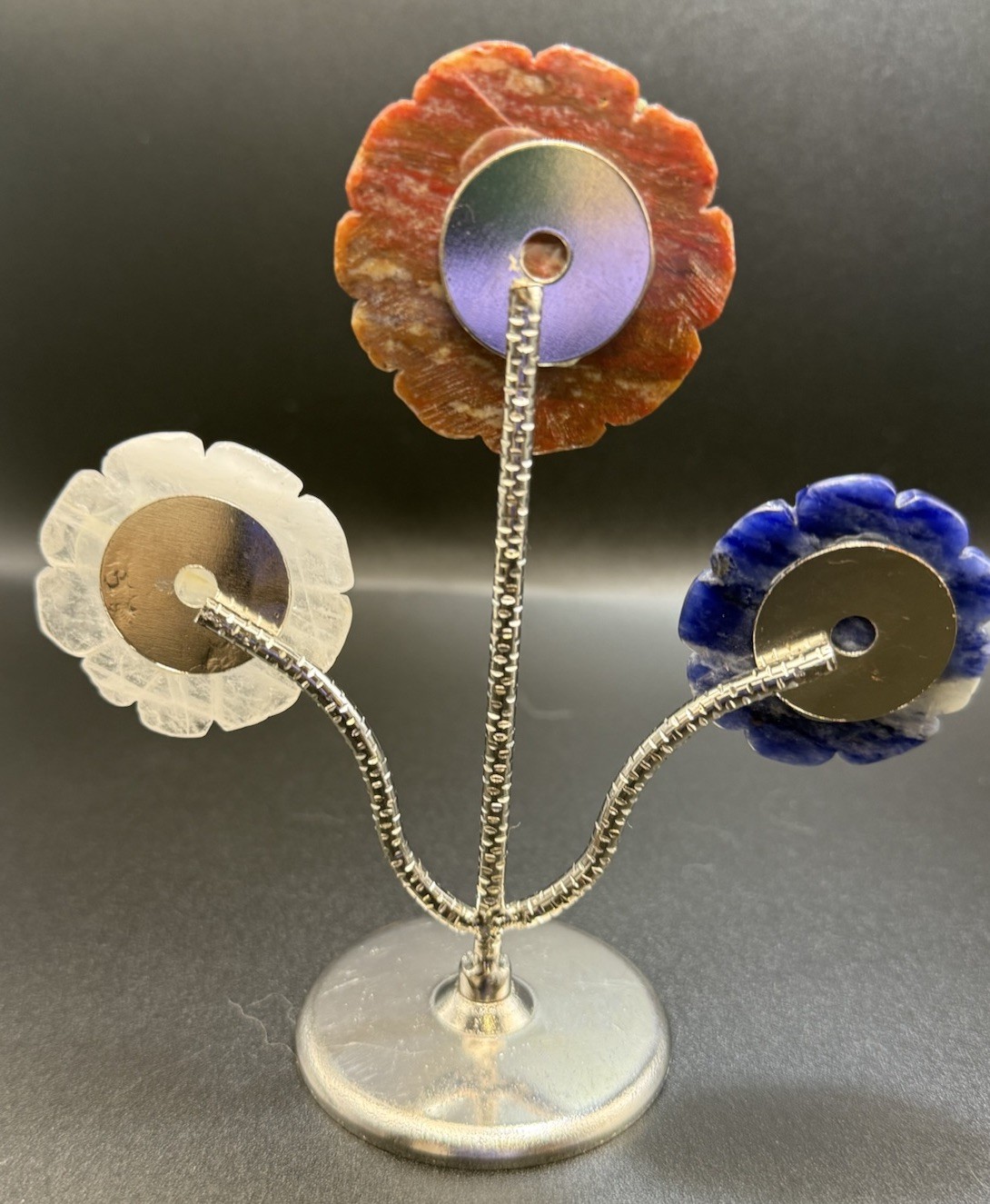 133 g Sunflower Sodalite, Fire Quartz And Clear Quartz