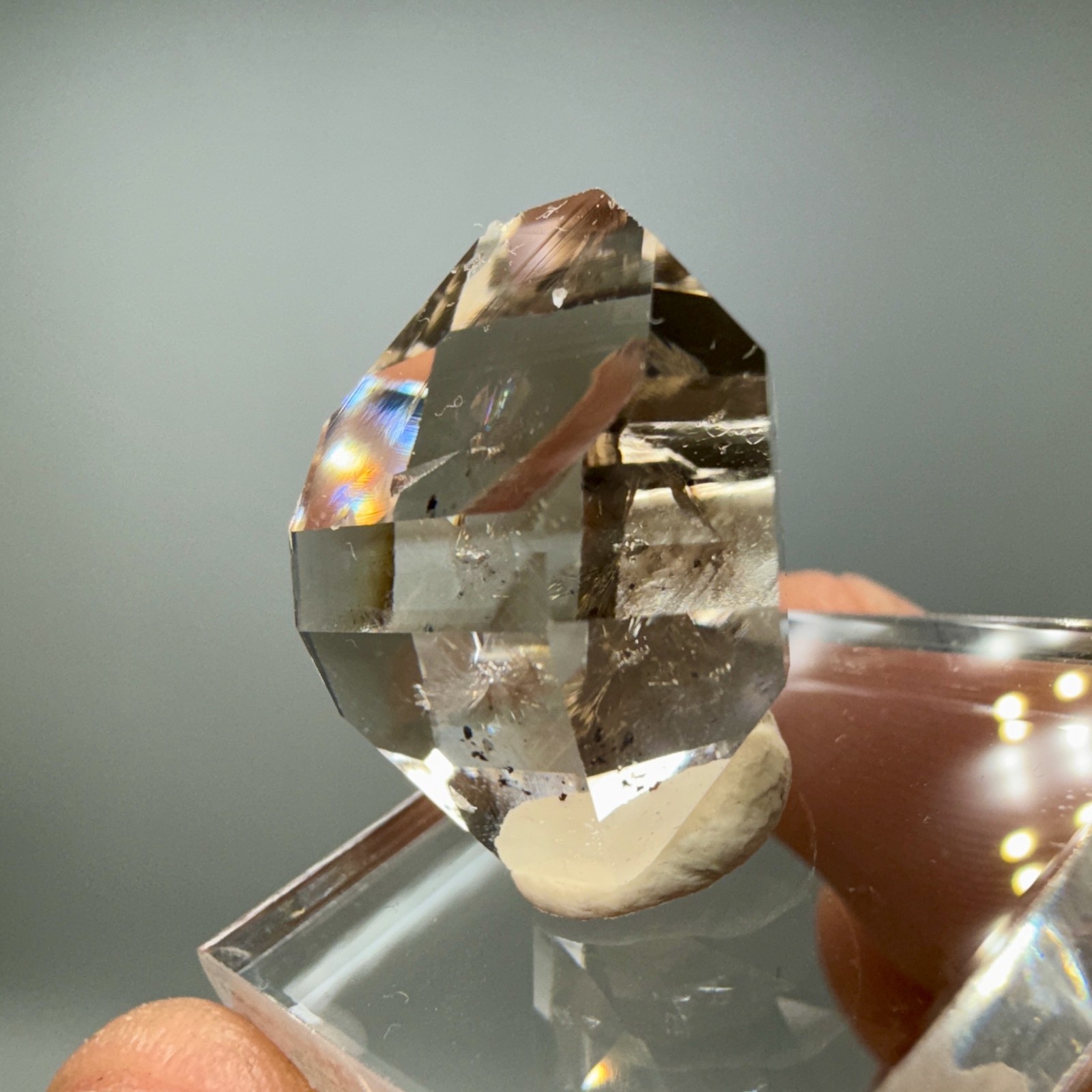 7.46 g A+ Grade Light Smoky Herkimer Diamond Gem, Nearly Flawless!