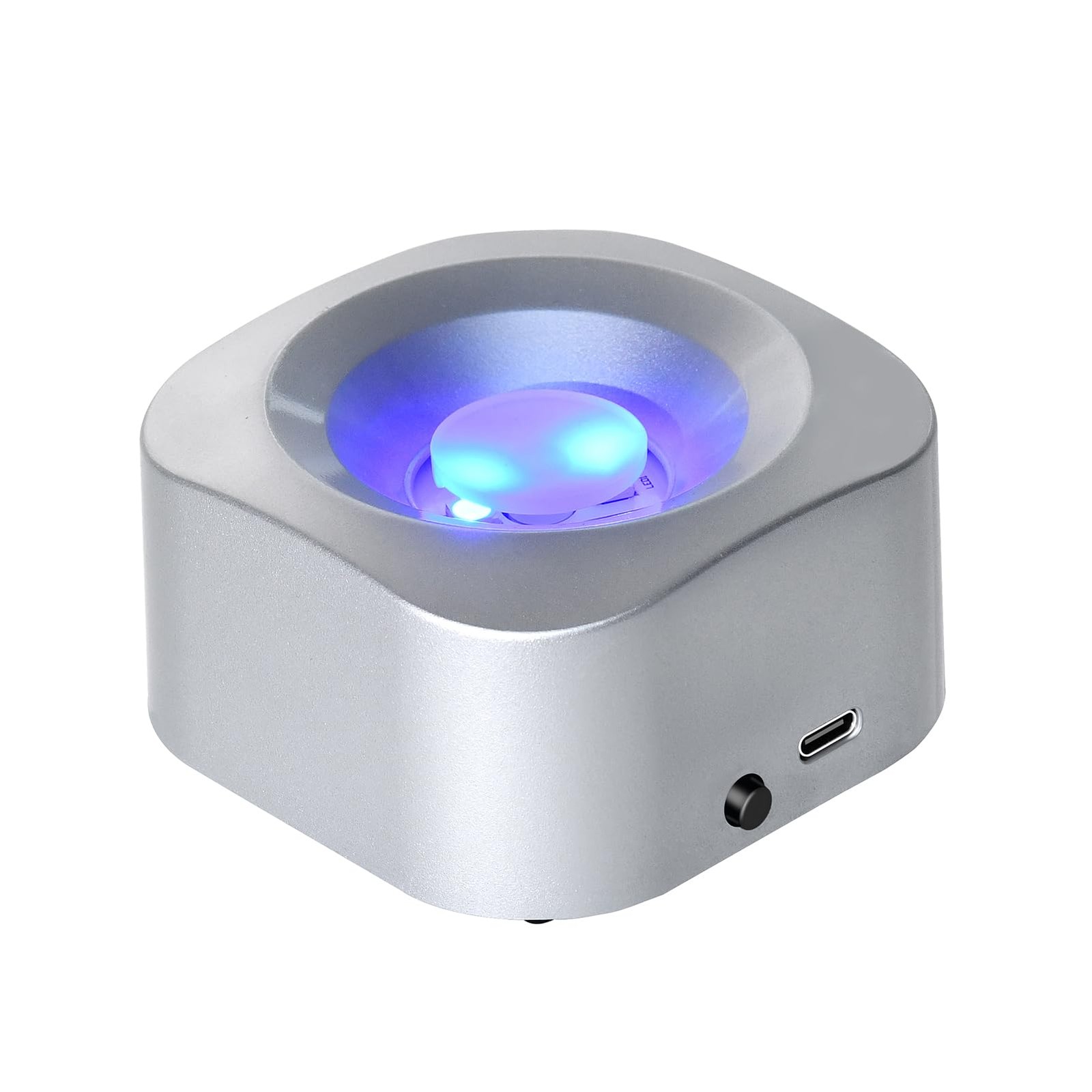 Rotating Display Stand Light Base Colorful Lighted Spinning Stand for Crystal…