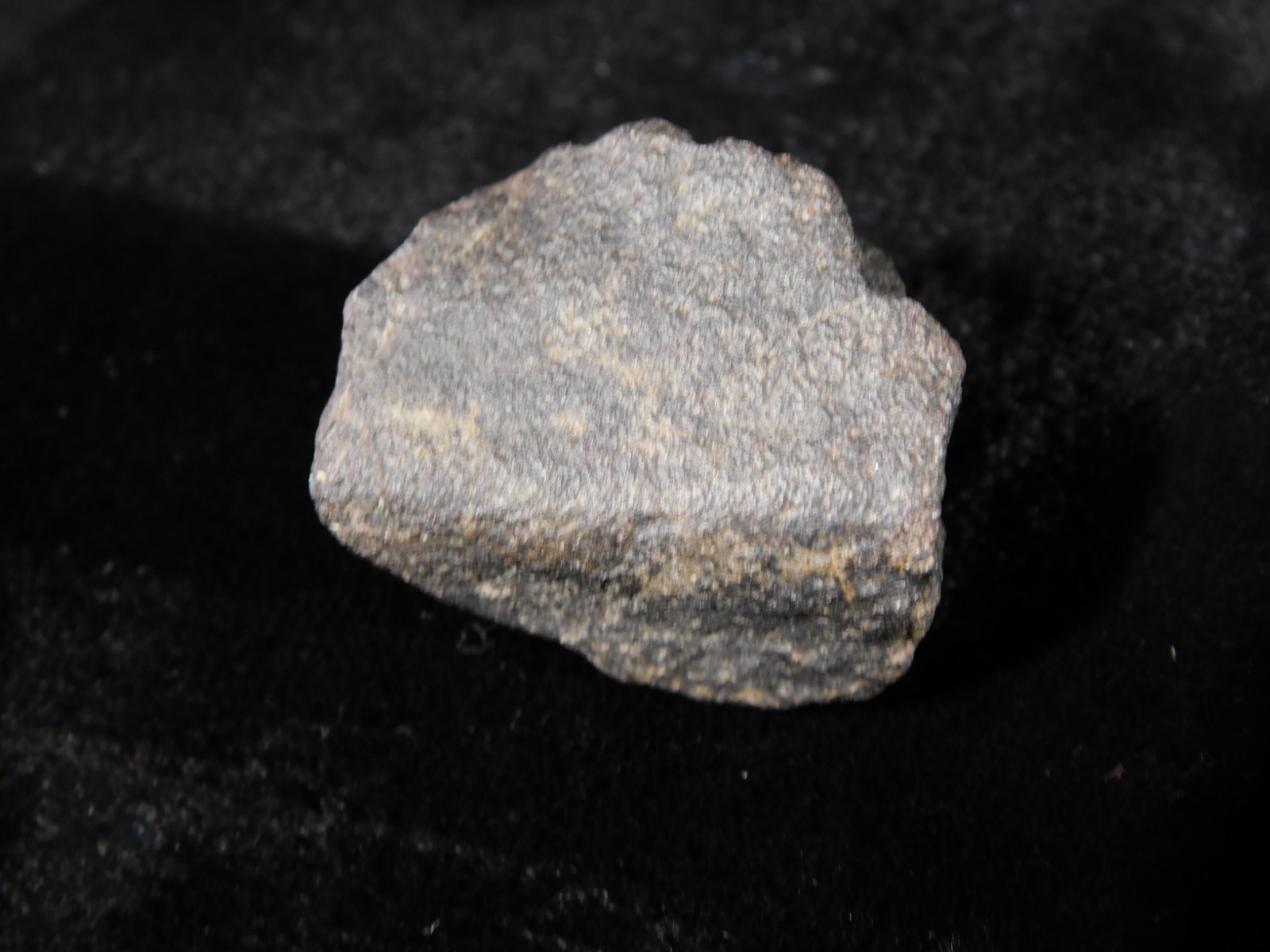 Small Stony METEORITE With Dark Fusion Crust 100% Natural Fell in Libya 15.3gr