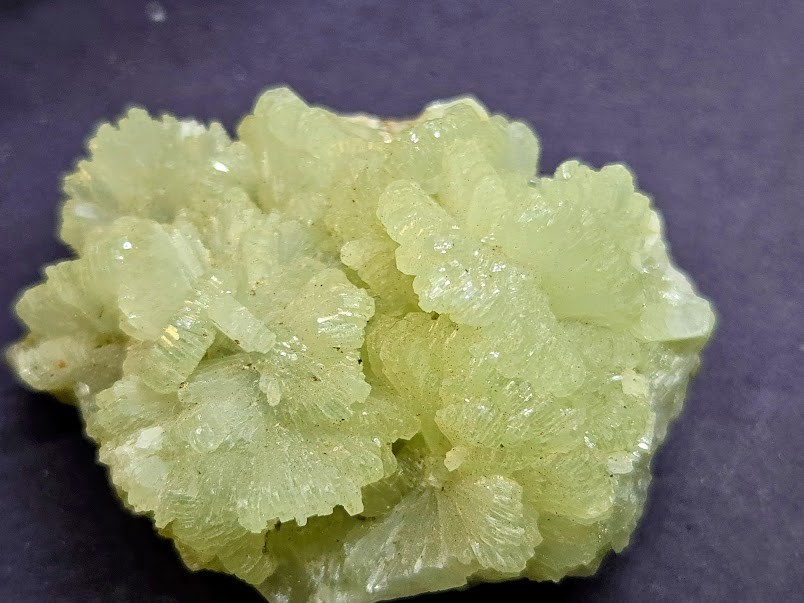 PREHNITE Collectible Specimens Pearl Green Crystal Clusters -Three Sizes