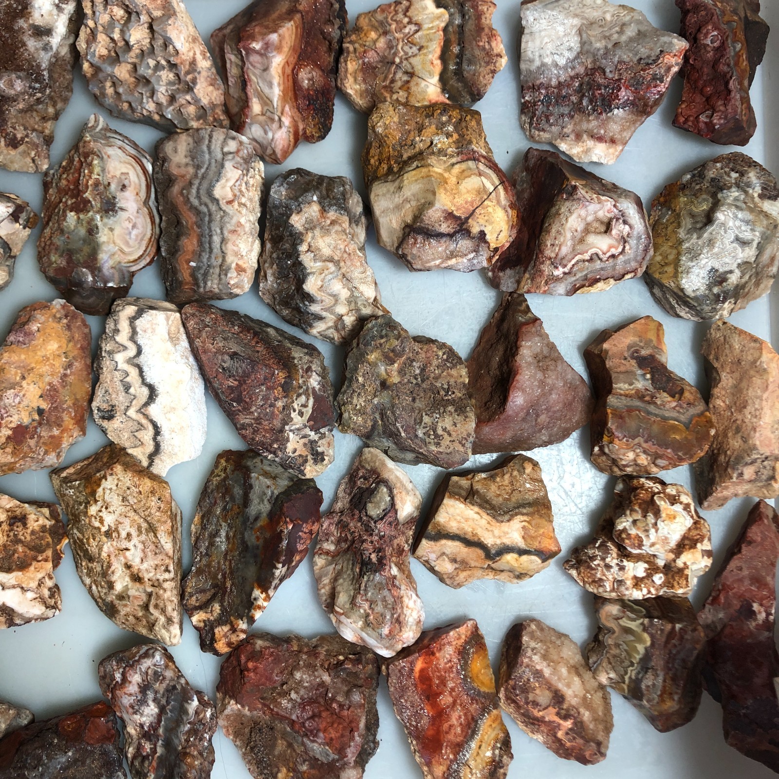 5kg wholesale Natural crazy Mexican agate Crystal gemstone rough original