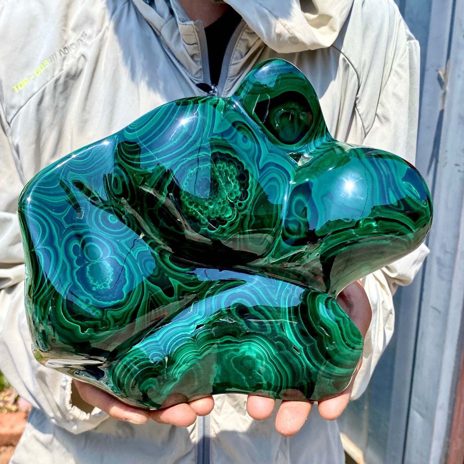 12.32LB Natural Polished Malachite Mineral freeform specimen Reiki Stone