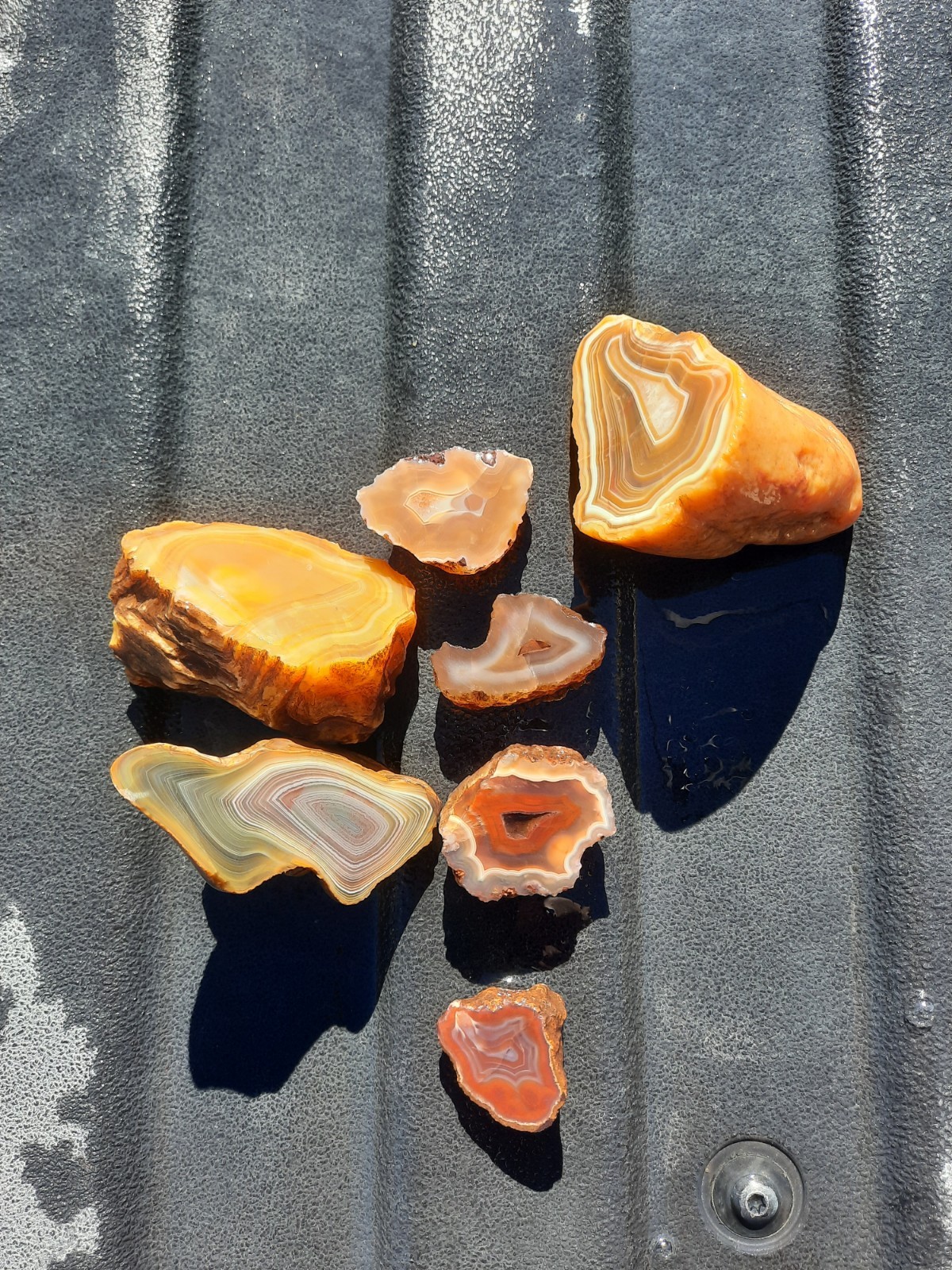 Mixed Agate Lot! Half Nodules Rough! 1 Lb.
