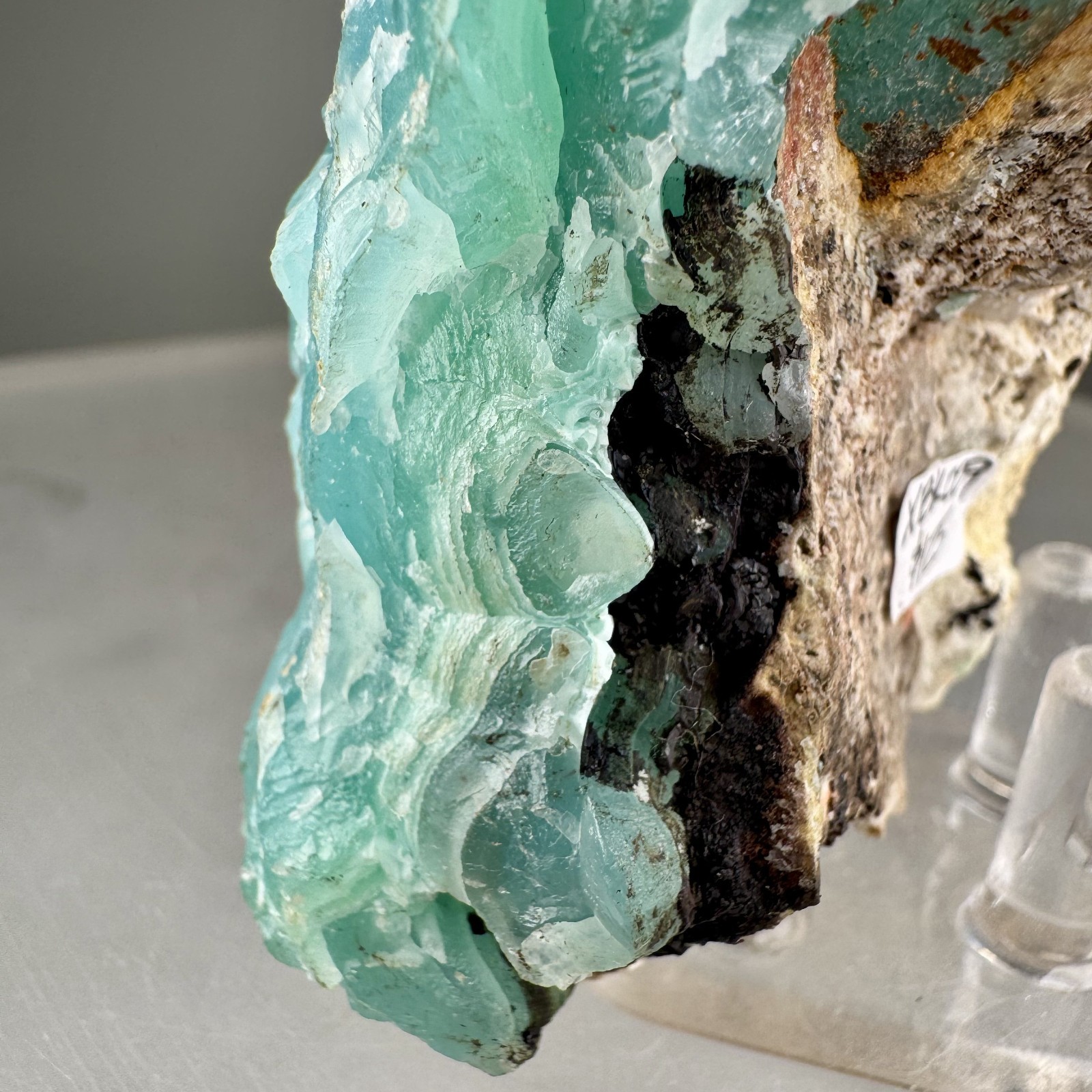 Fine Large Blue Smithsonite: Kelly mine, Magdalena, Socorro Co., New Mexico