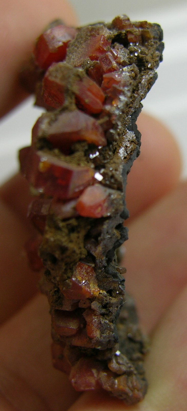 #0 41.00mm 100% Natural Mexico Honey Orange Vanadinite Cluster Specimen 1 5/8 in