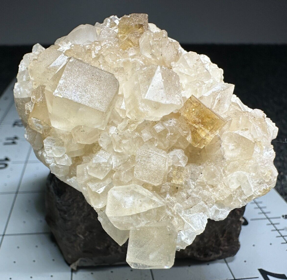 ➤ 2-1/2″ CALCITE & FLUORITE CRYSTAL CLUSTER – Norristown Indiana VIDEO➤551