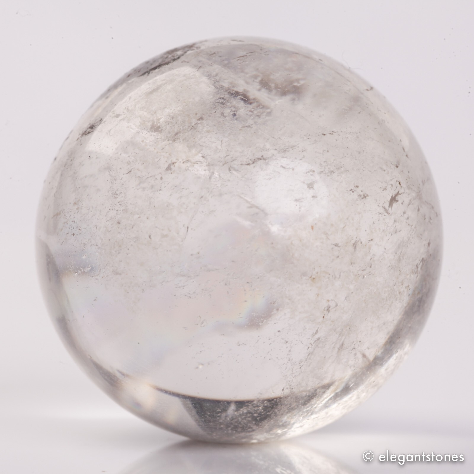 66g36mm Natural Garden/Phantom/Ghost/Lodolite Quartz Crystal Sphere Healing Ball