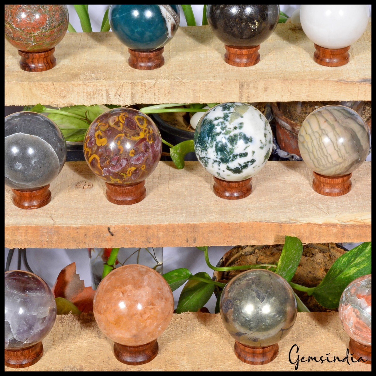 2.18 Kg Natural Untreated Multi Color Crystal Healing Mineral Huge Gems Spheres
