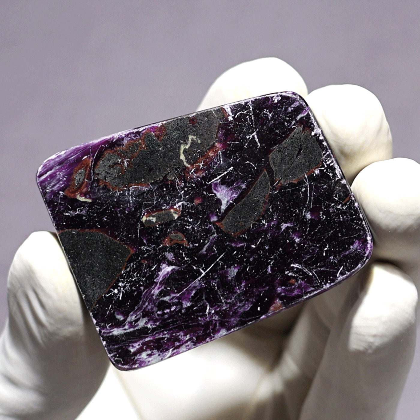 Rare Kämmererite Polished Stone • Dark Purple Chrome Chlorite • Collector’s Slab