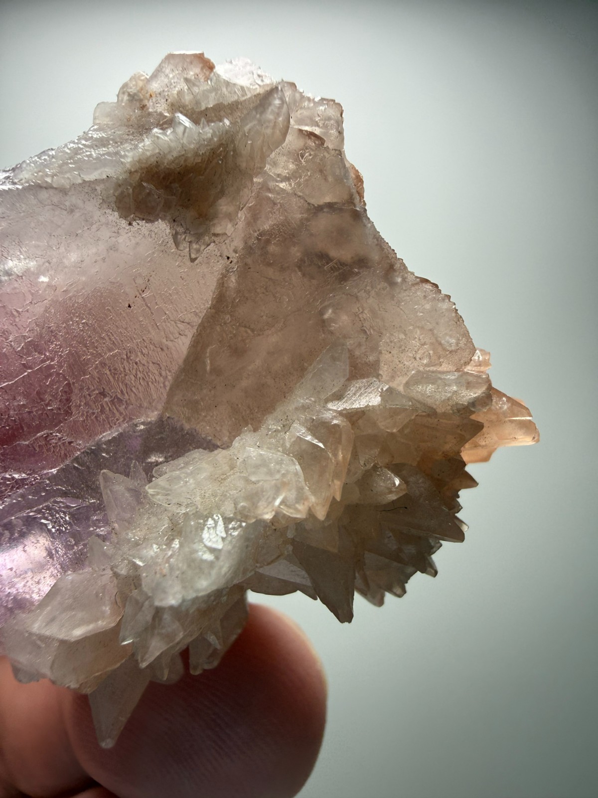 Beautiful Amethyst crystal with Red Calcite- Hubei Province, China! SALE $89!